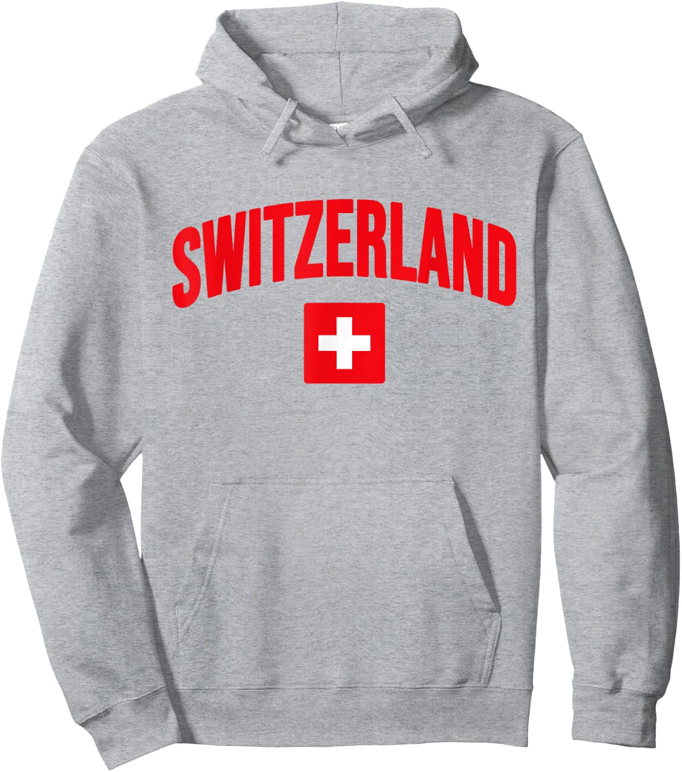 Switzerland - Flag of Switzerland - Throwback Design Hoodie - Hoodie | Ash