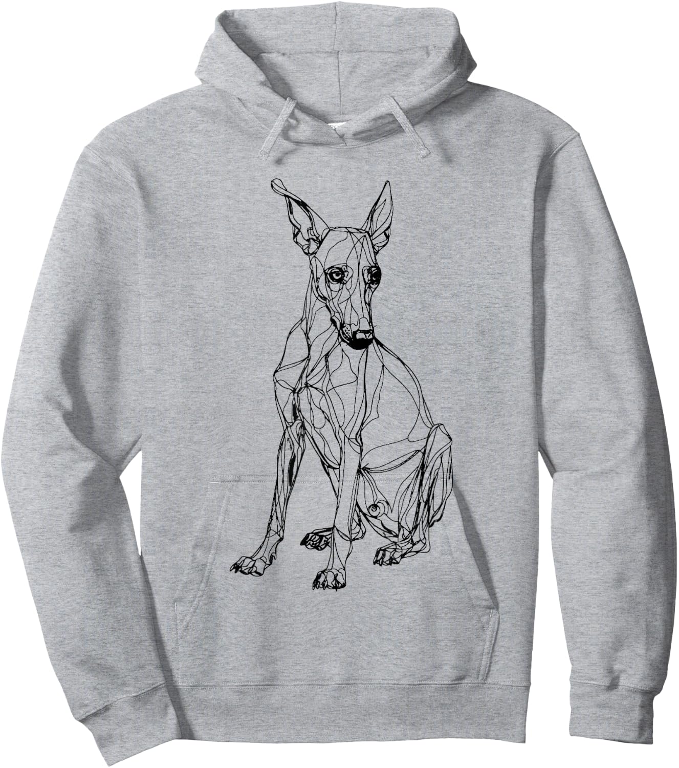Xoloitzcuintli Xolo Dog Line Art Minimalist Mom Dad Men Women Kids Hoodie - Hoodie | Ash