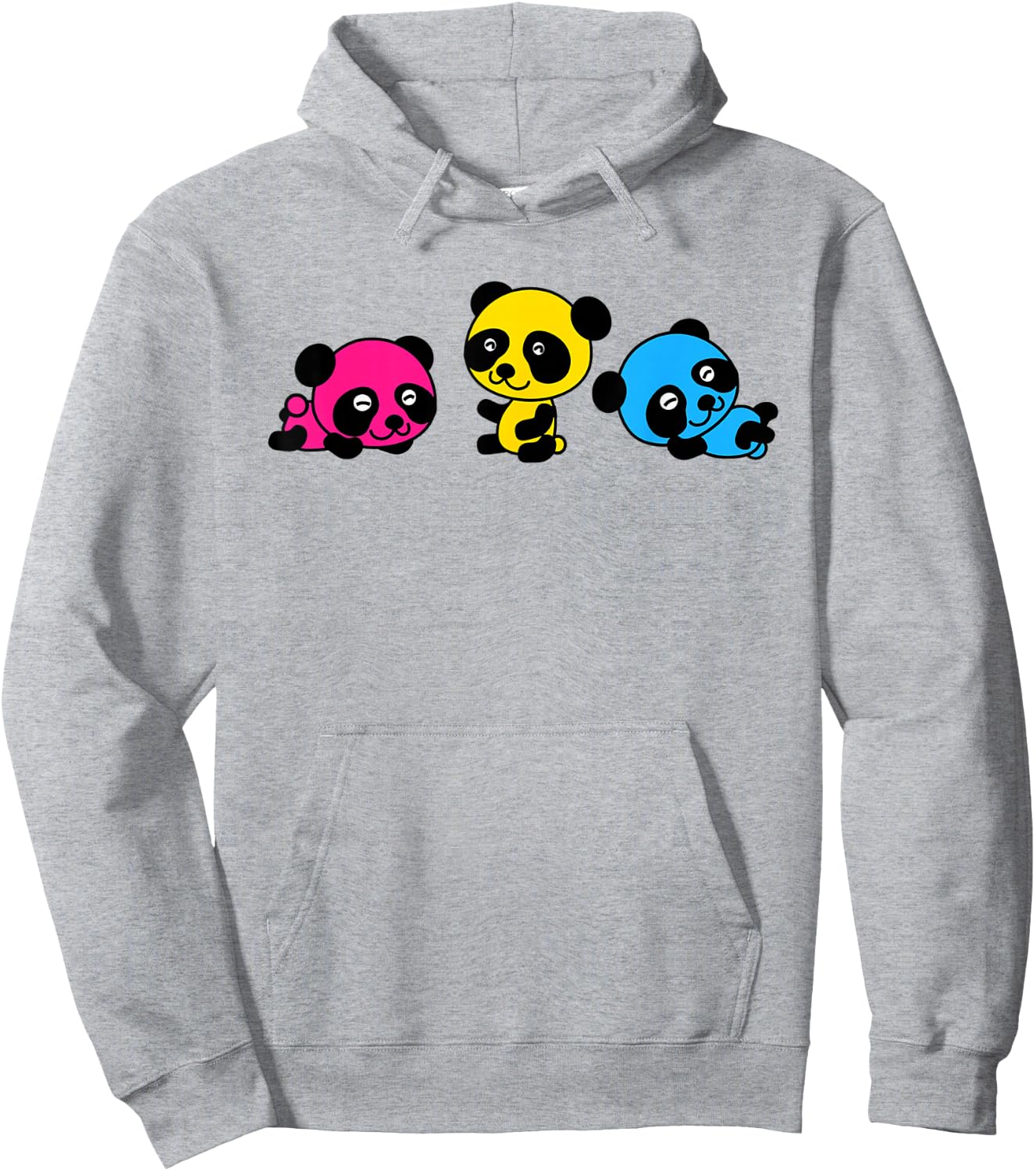 Subtle Pansexual Panda Pride Pan Flag I'm Pan-Duh LGBTQ Hoodie - Hoodie | Ash