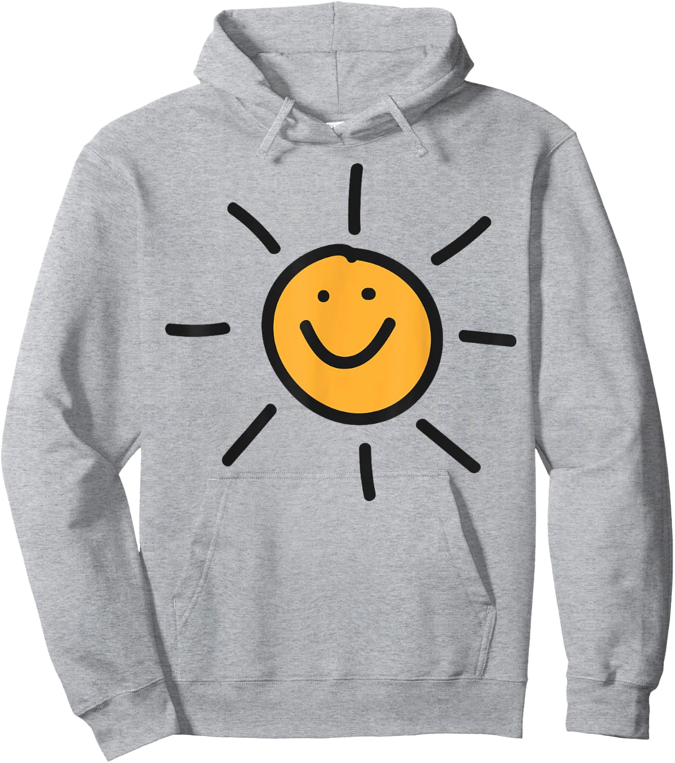 Smiling sun sunshine happy person sunny disposition fun cool Hoodie - Hoodie | Ash