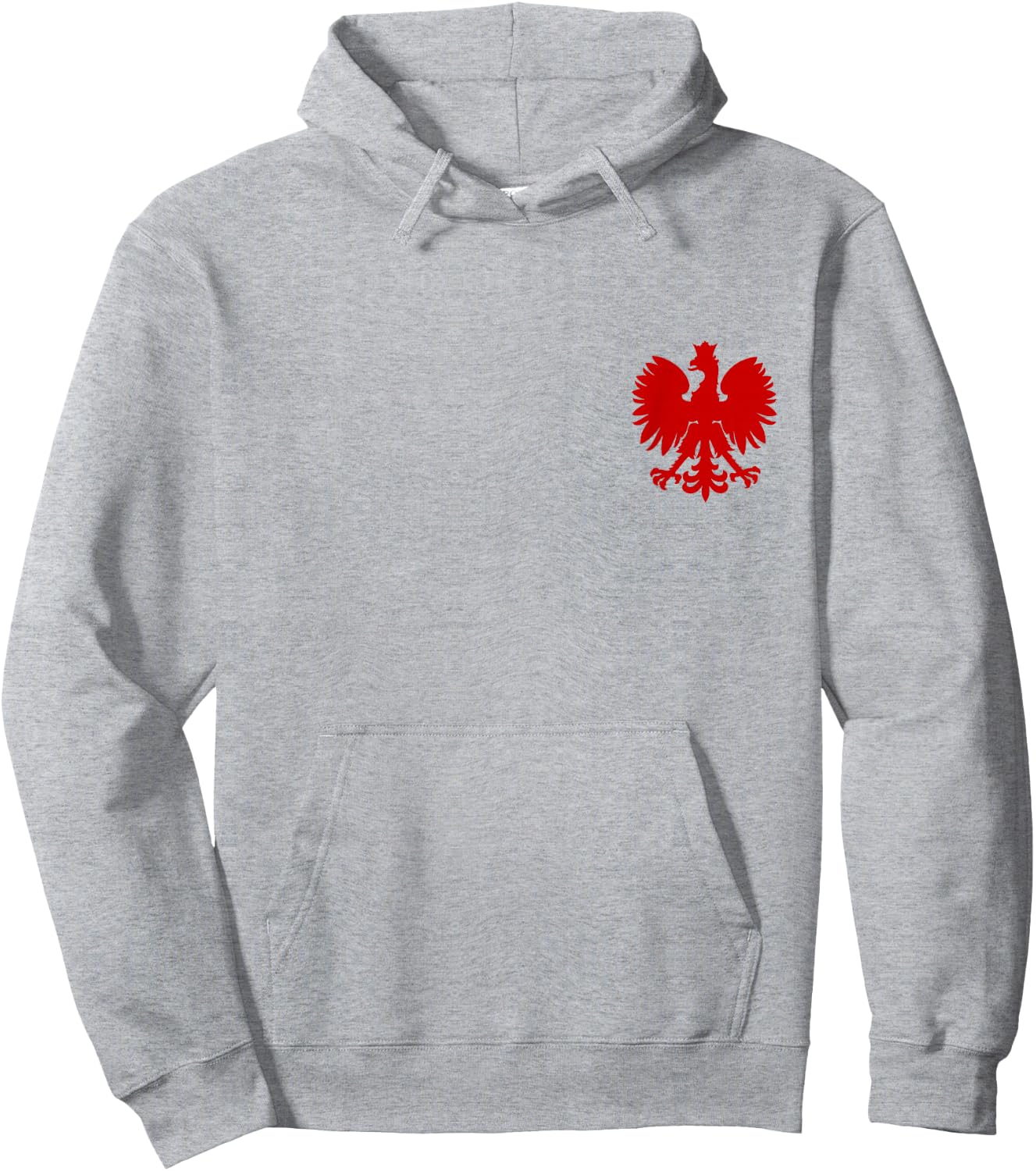 Poland Flag Pride Eagle Polish Roots Polska Hoodie - Hoodie | Ash