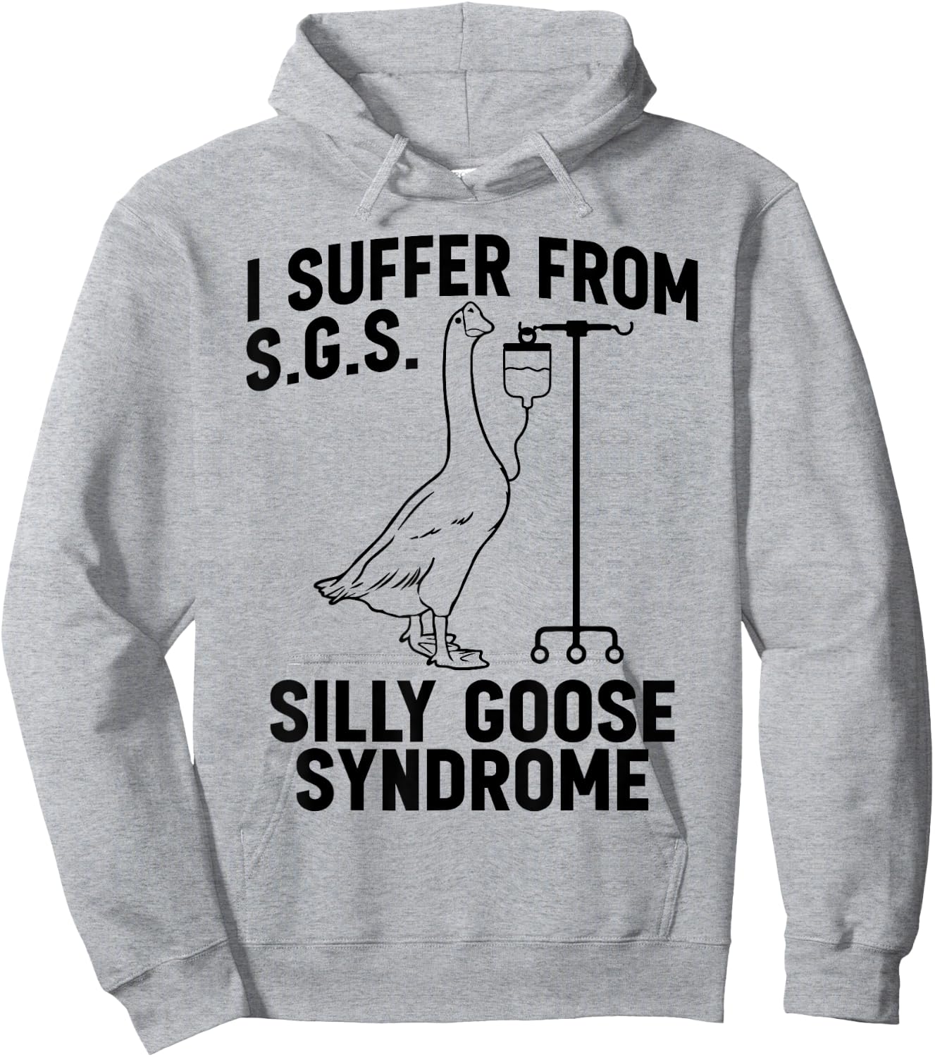 I suffer from Silly Goose Syndrome Funny Goose Joke Humor Hoodie - Hoodie | Ash