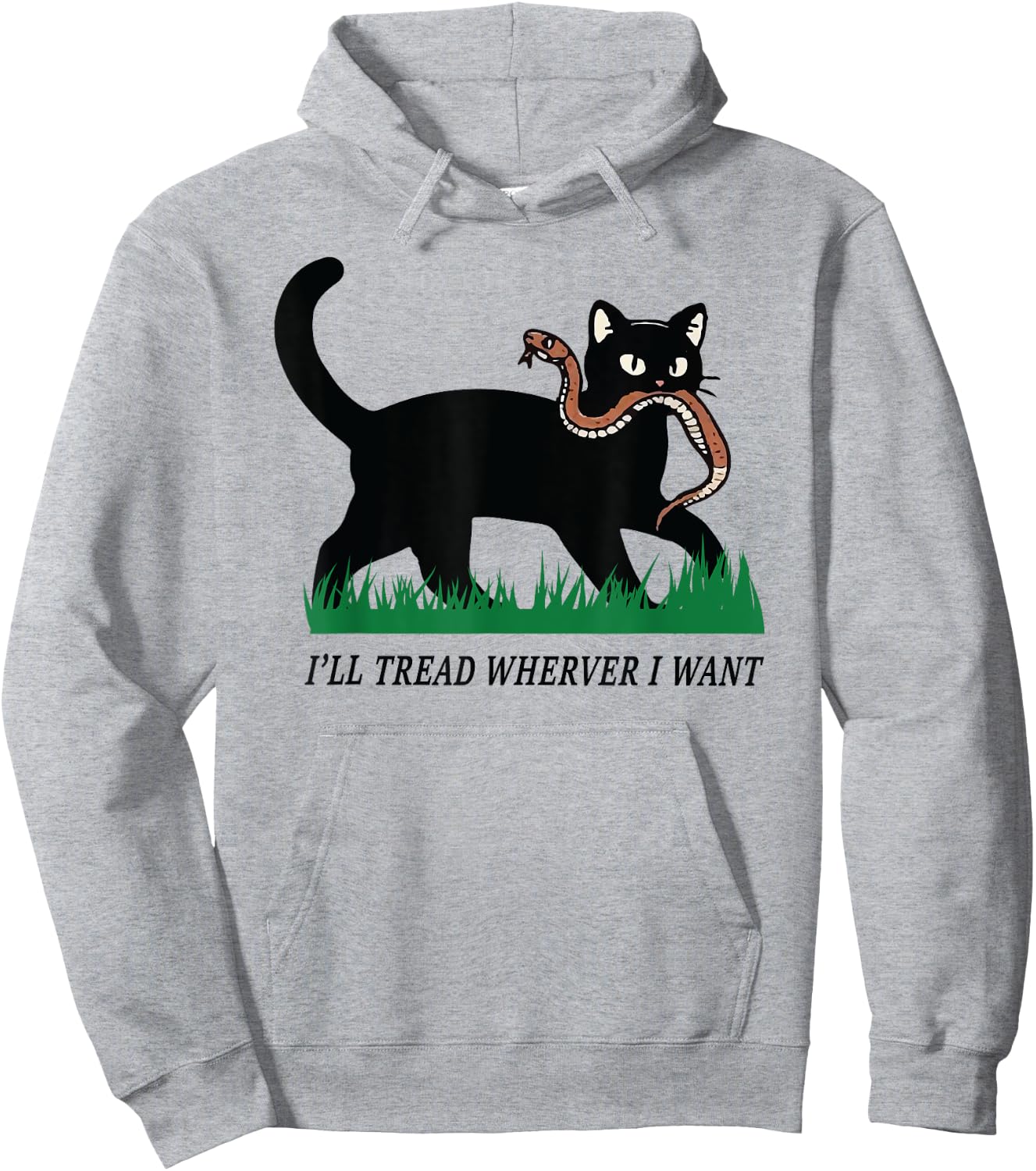 i'll tread wherever i want funny cat lover Women Hoodie - Hoodie | Ash