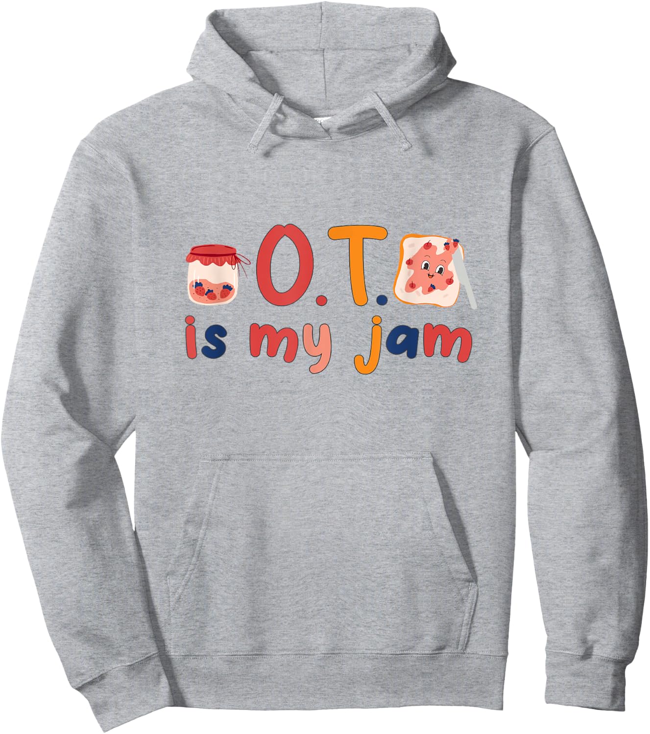 Funny Occupational Therapy therapist OT is My Jam groovy OT Hoodie - Hoodie | Ash