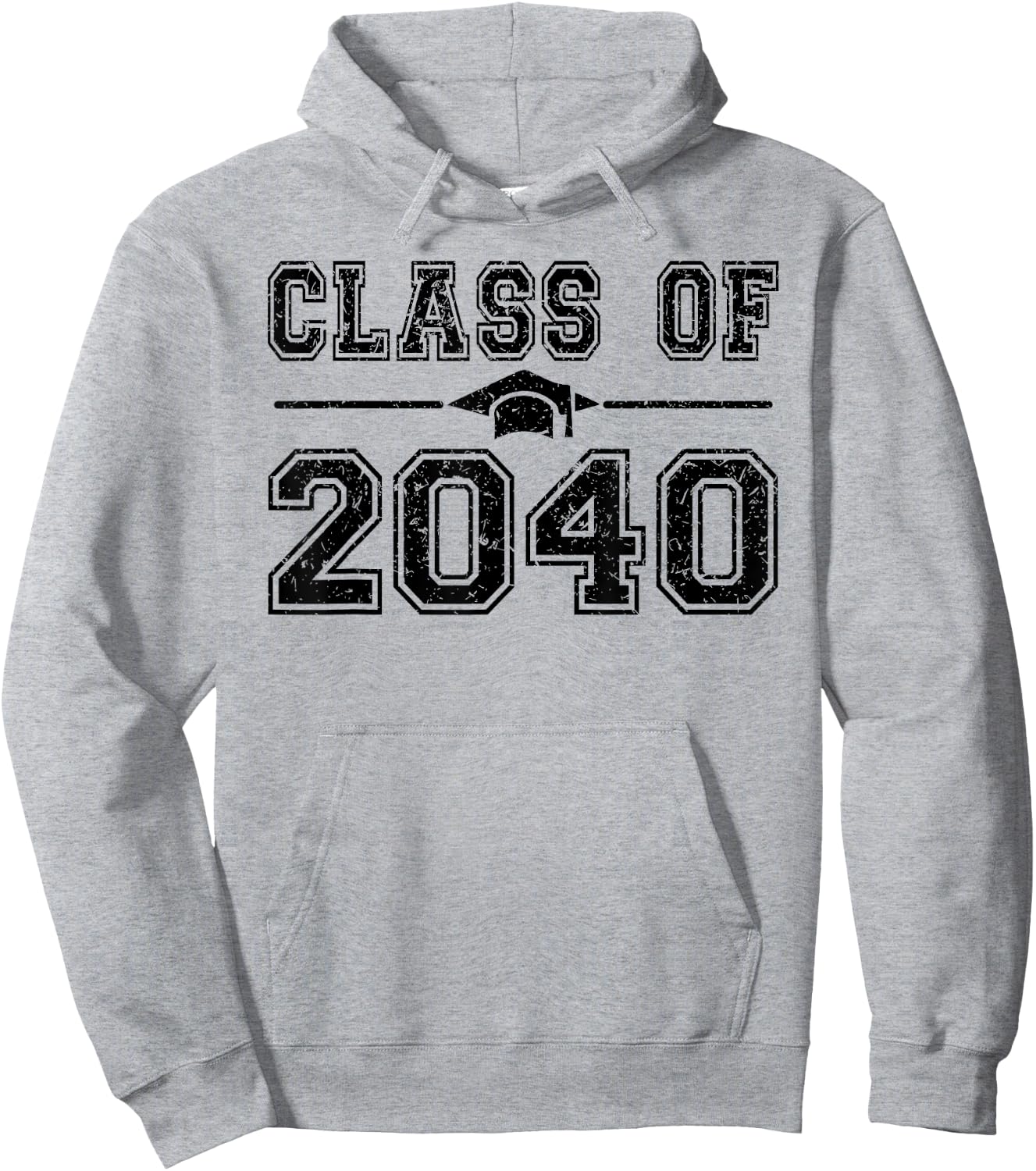 Class of 2040 Grow With Me First Day of School Graduate 2040 Hoodie - Hoodie | Ash
