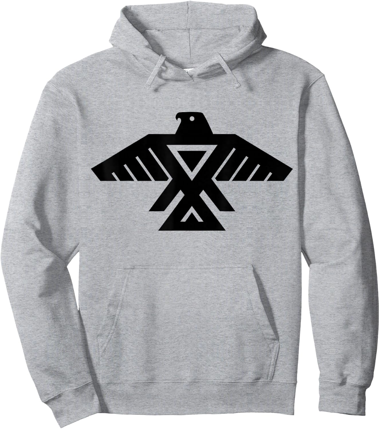 Flags and Symbols Anishinaabe Native American Thunderbird Symbol Hoodie - Hoodie | Ash
