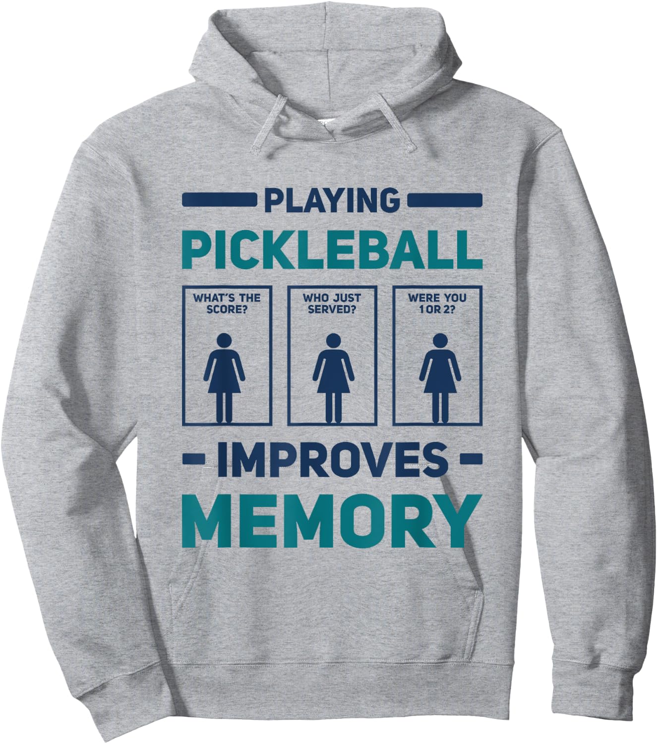 Playing Pickleball Improves Memory Dink Player Pickleball Hoodie - Hoodie | Ash
