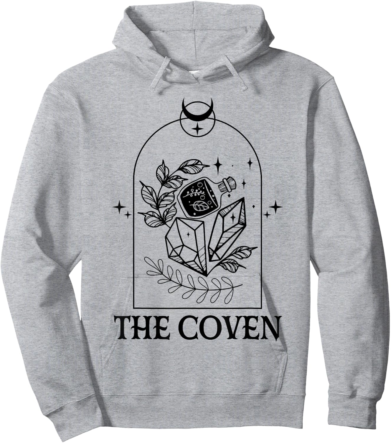 The Coven Bride Gothic Witch Bachelorette Matching Halloween Hoodie - Hoodie | Ash