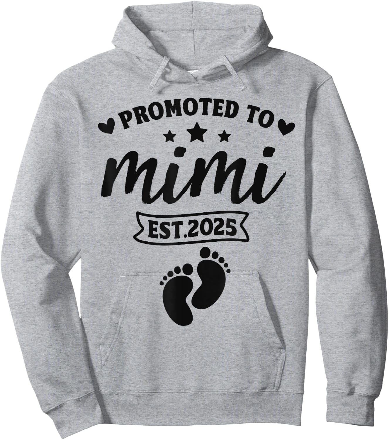 Promoted To Mimi Est. 2025 - Women New Grandma 2025 Hoodie - Hoodie | Ash