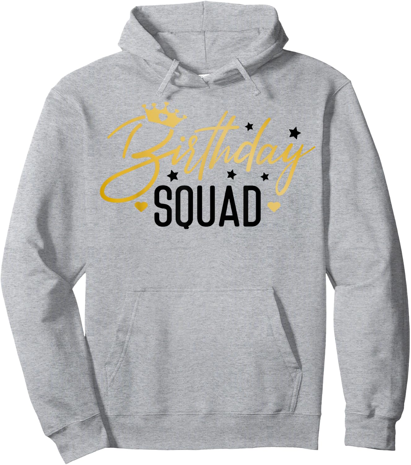 Birthday Squad Funny Birthday Party Team Men Women Kids Crew Hoodie - Hoodie | Ash