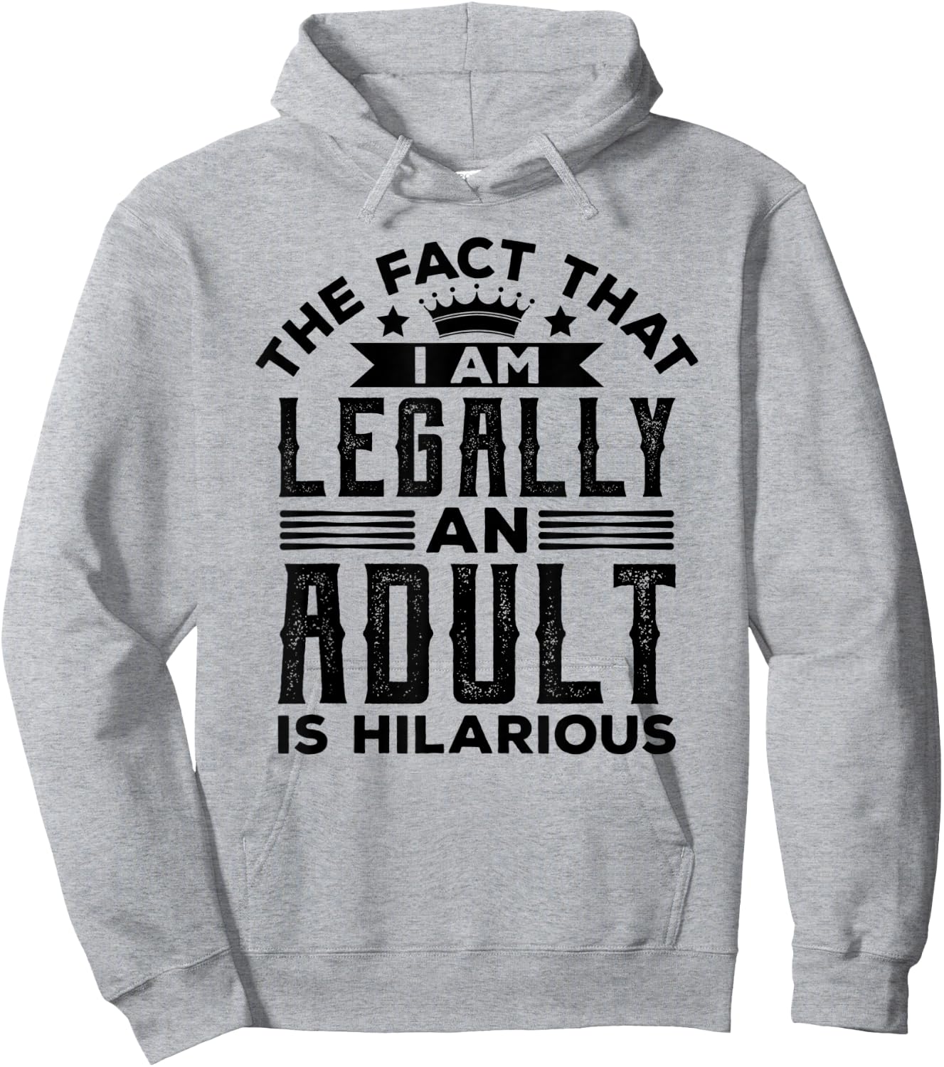 Legally Adult 18 Son Daughter Teenage 18th Birthday Adulting Hoodie - Hoodie | Ash
