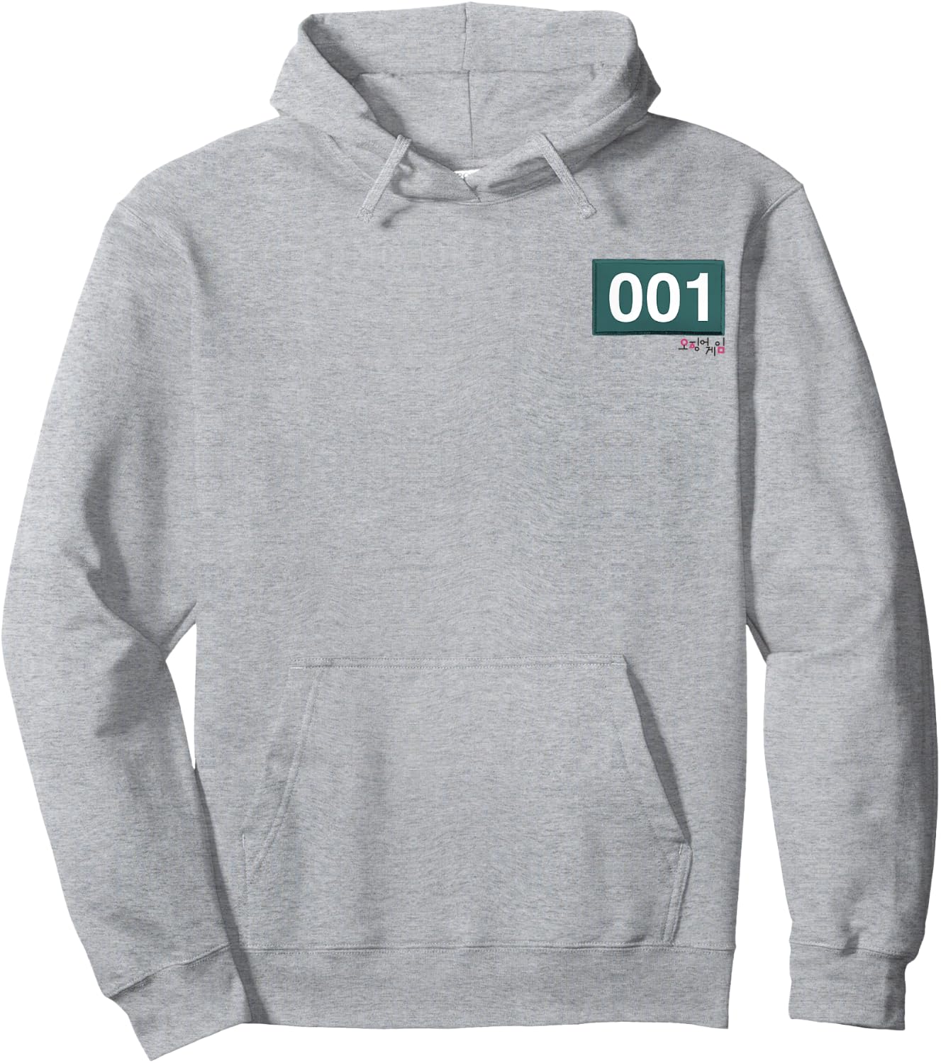 Squid Game Player 001 Pocket Costume Hoodie - Hoodie | Ash
