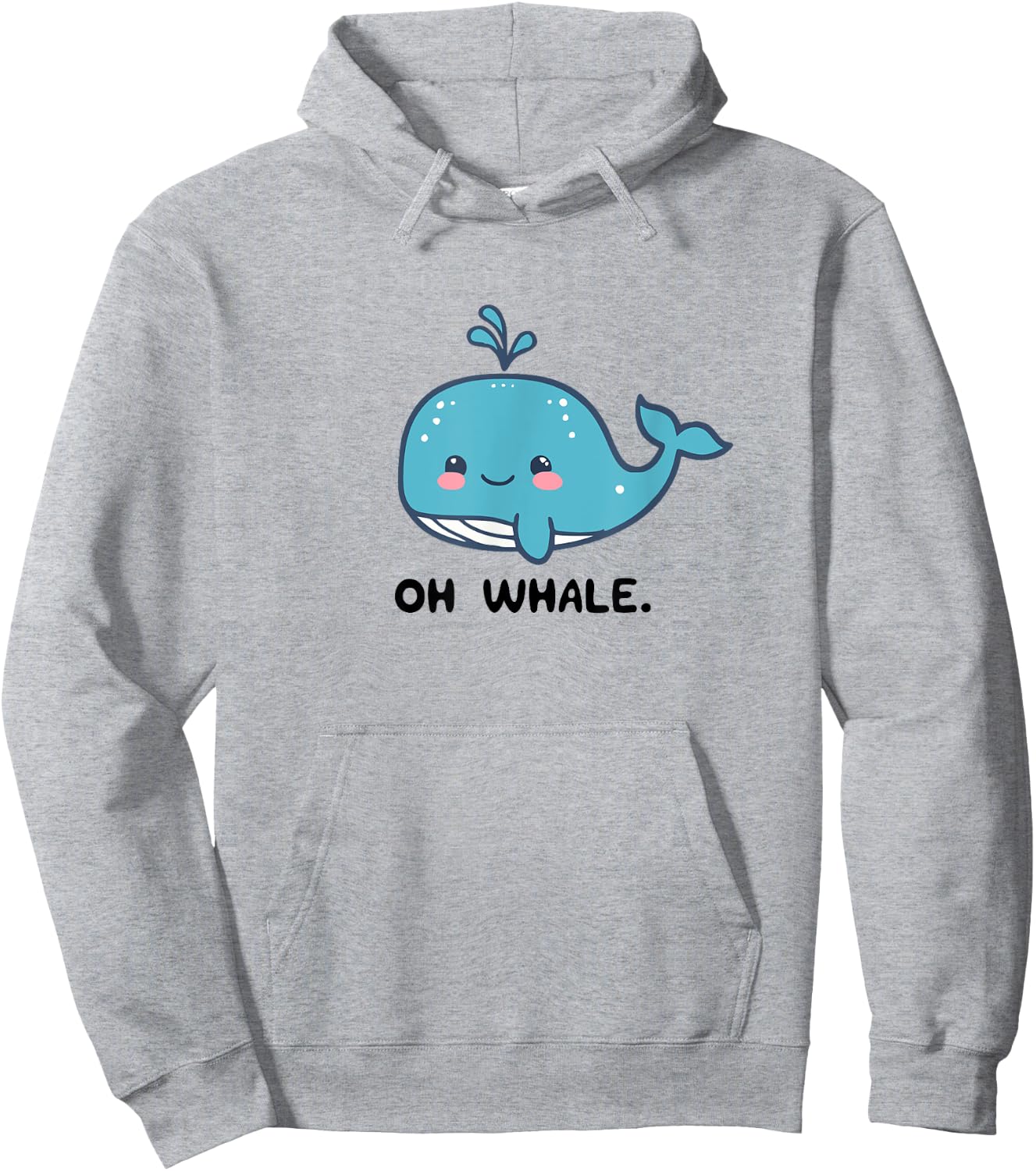 Oh Whale, Funny Whales Gag Joke Pun Anime Graphic Hoodie - Hoodie | Ash