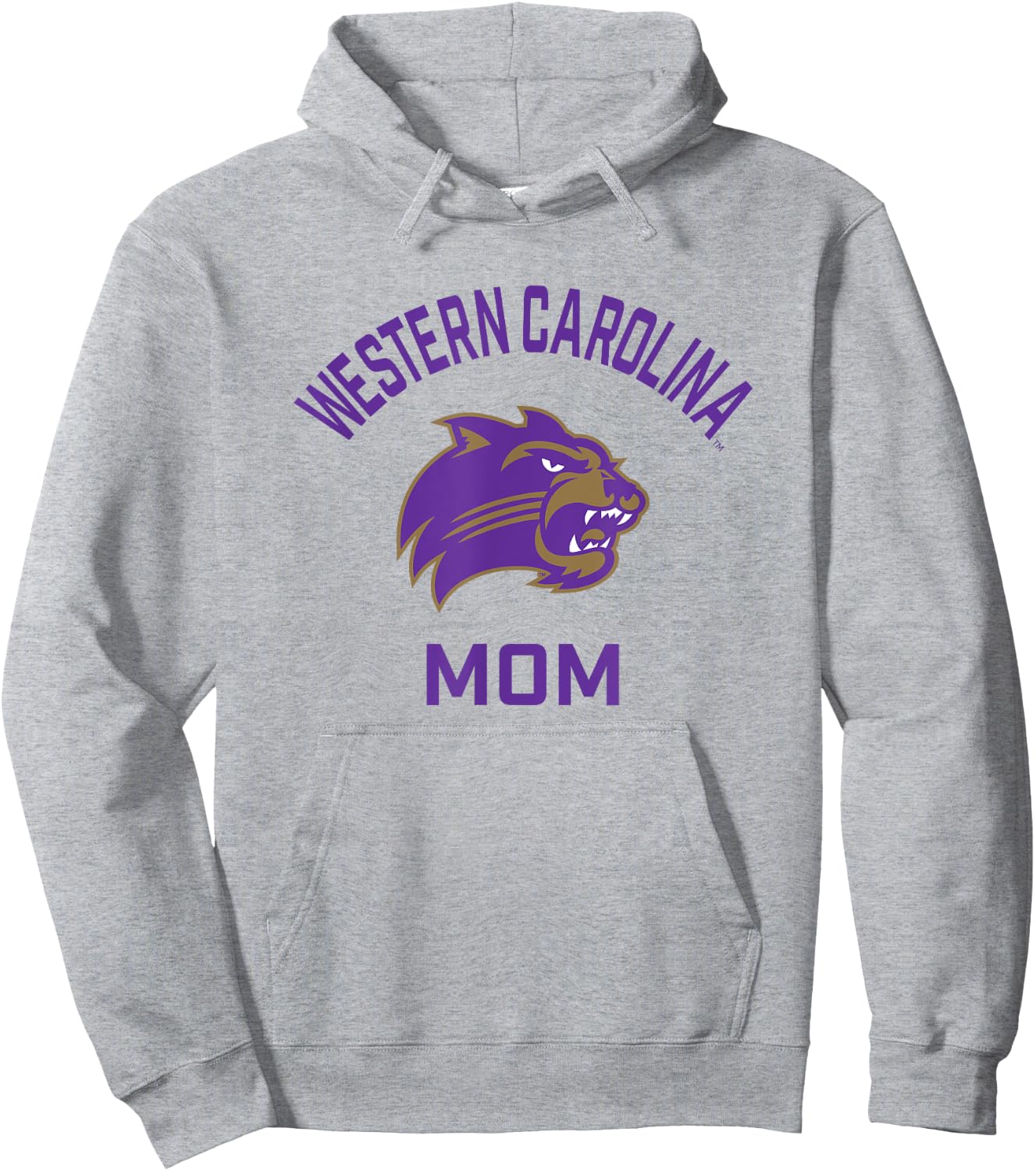 Western Carolina University Catamounts Arched Mom Hoodie - Hoodie | Ash
