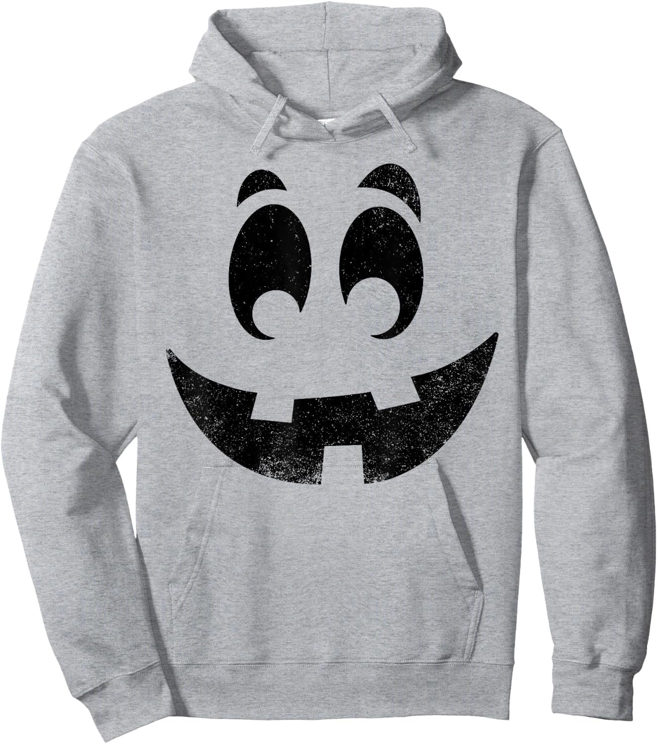 Vintage Jack O Lantern Pumpkin Face Halloween Costume Hoodie - Hoodie | Ash