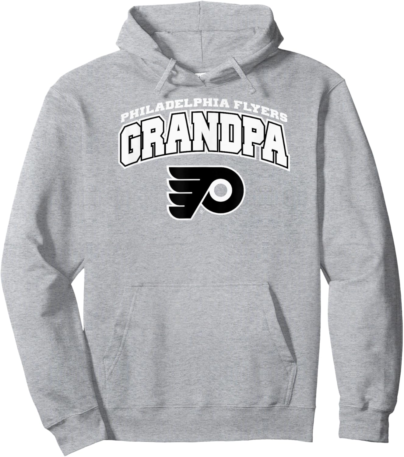 Philadelphia Flyers Grandpa Logo Orange Officially Licensed Hoodie - Hoodie | Ash