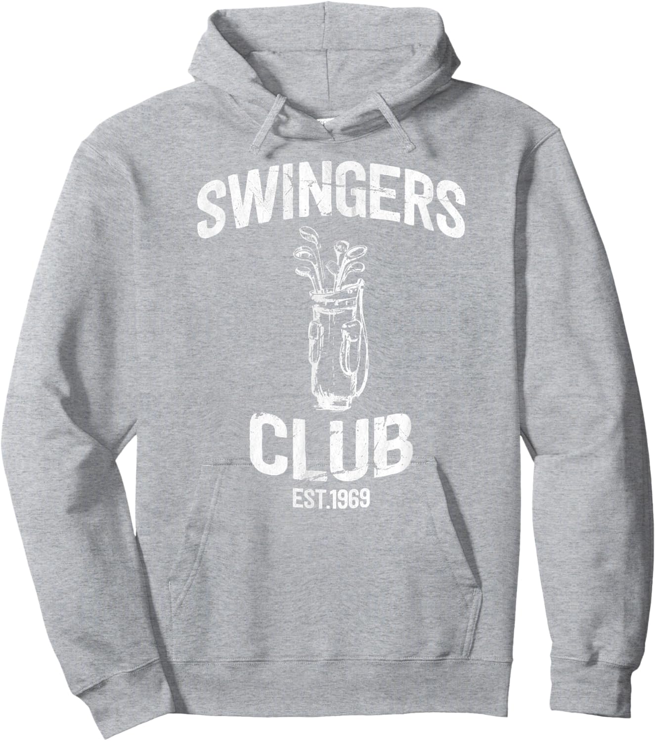 Swingers Club golf clubs funny golf Sarcastic Golfing men Hoodie - Hoodie | Ash