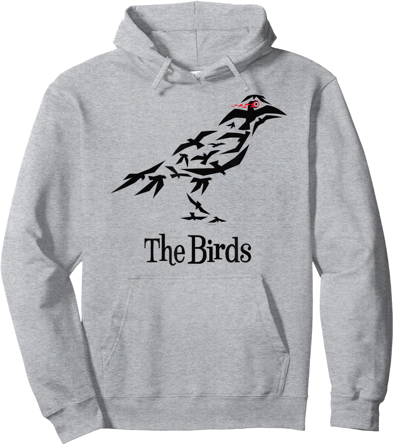 The Birds Alfred Hitchcock Raven Hoodie - Hoodie | Ash