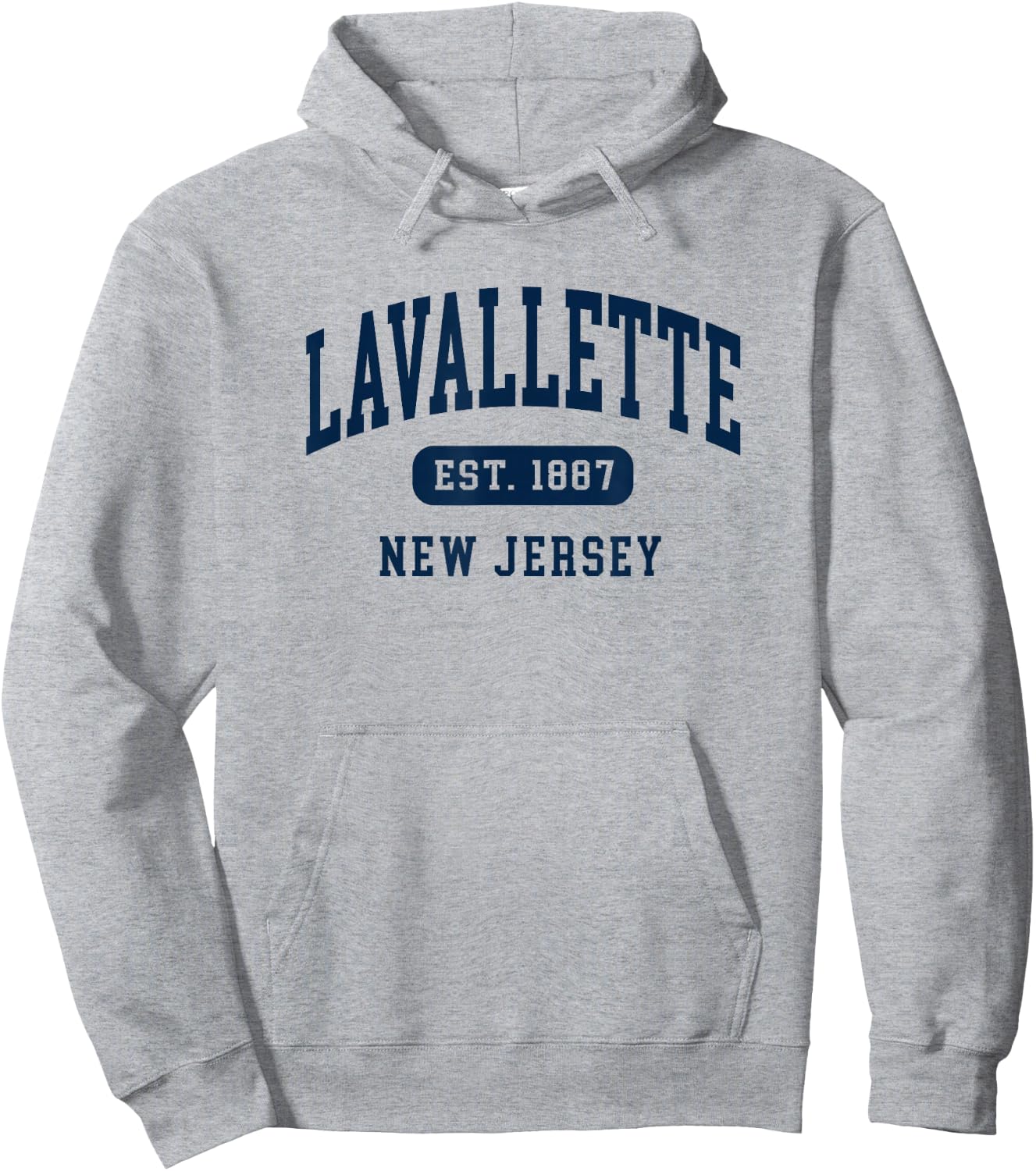 Lavallette New Jersey NJ Retro Est 1887 Vintage Souvenir Hoodie - Hoodie | Ash