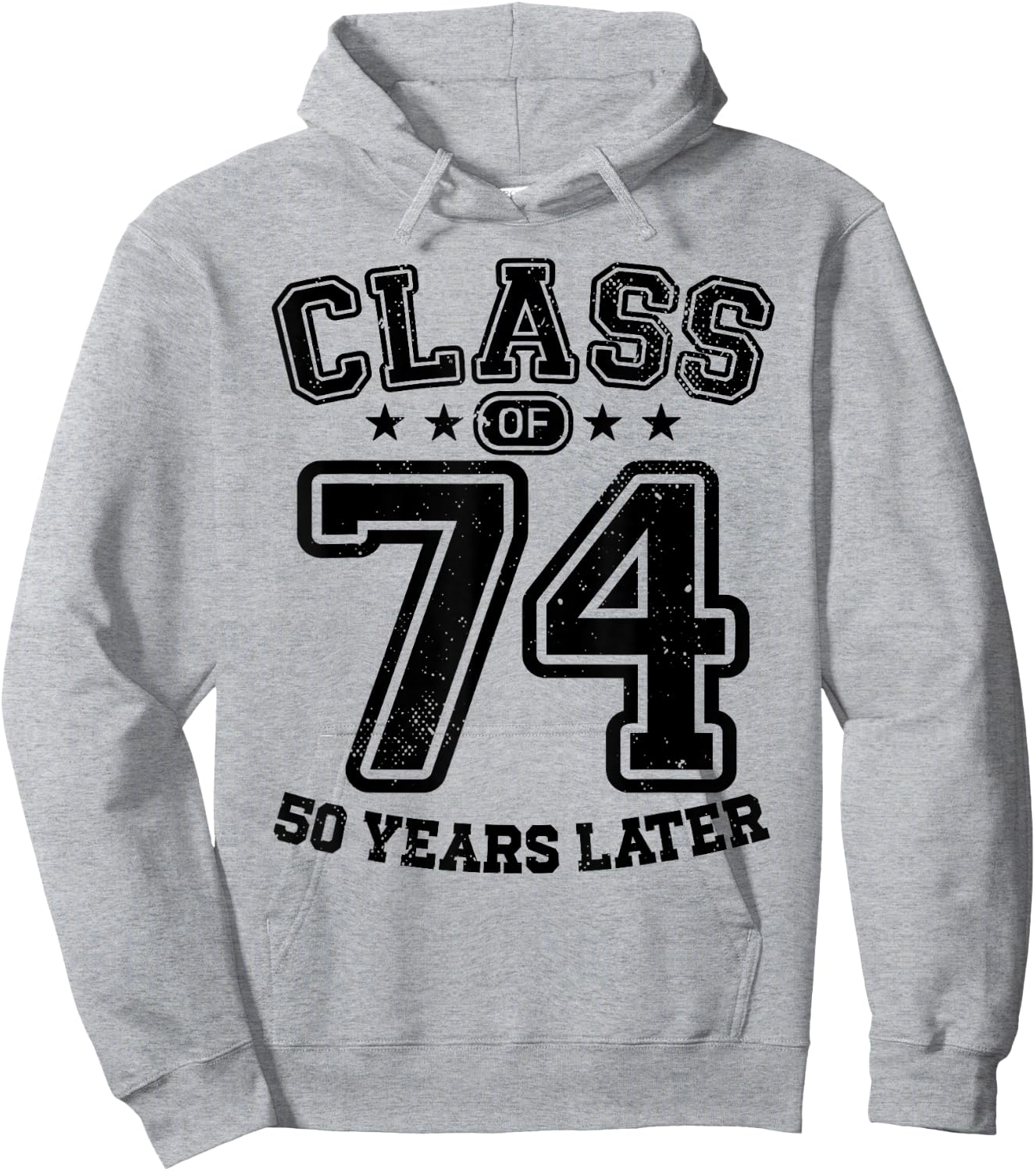 Class of 1974 50th High School Alumni 50 Yrs College Reunion Hoodie - Hoodie | Ash