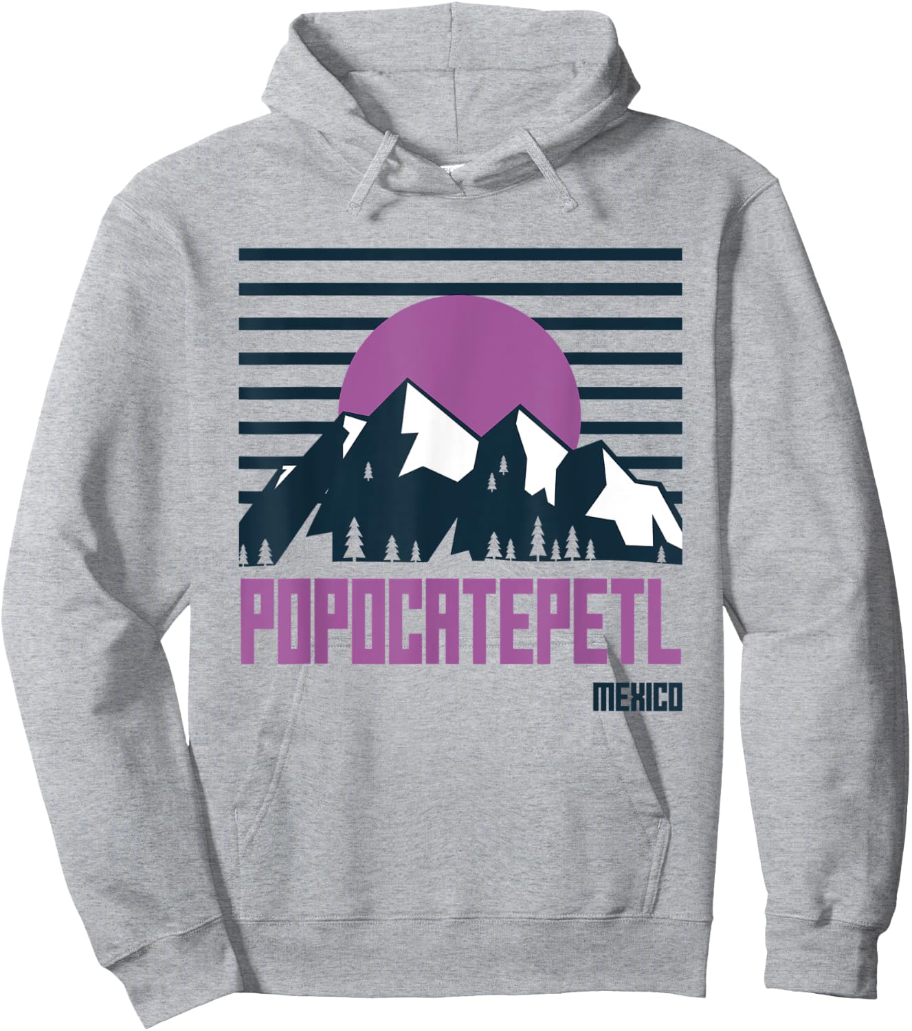 Popocatepetl Mountains Mexico Hiking Outdoors Hoodie - Hoodie | Ash