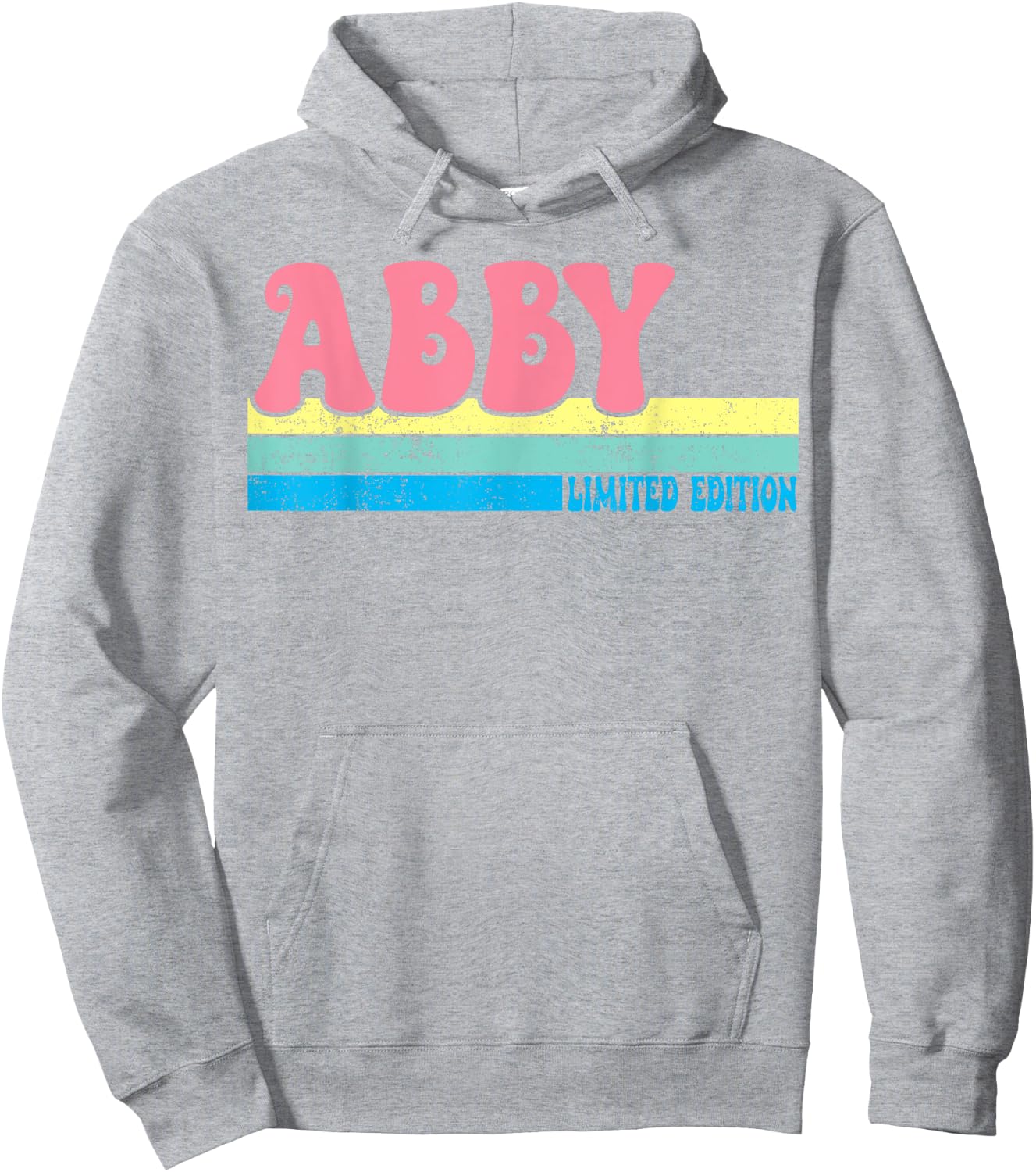 ABBY Name Personalized Cute Idea Groovy Women ABBY Hoodie - Hoodie | Ash