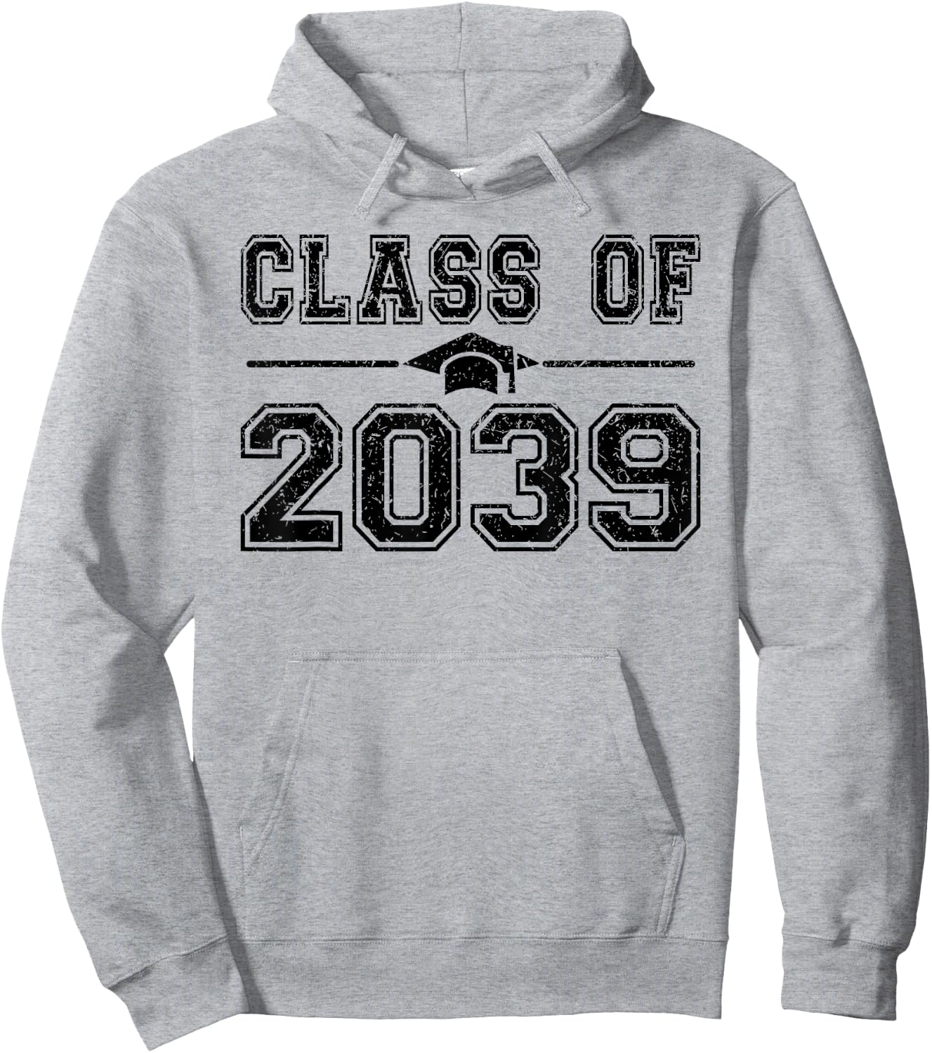 Class of 2039 Graduate 2039 First Day of School Grow With Me Hoodie - Hoodie | Ash