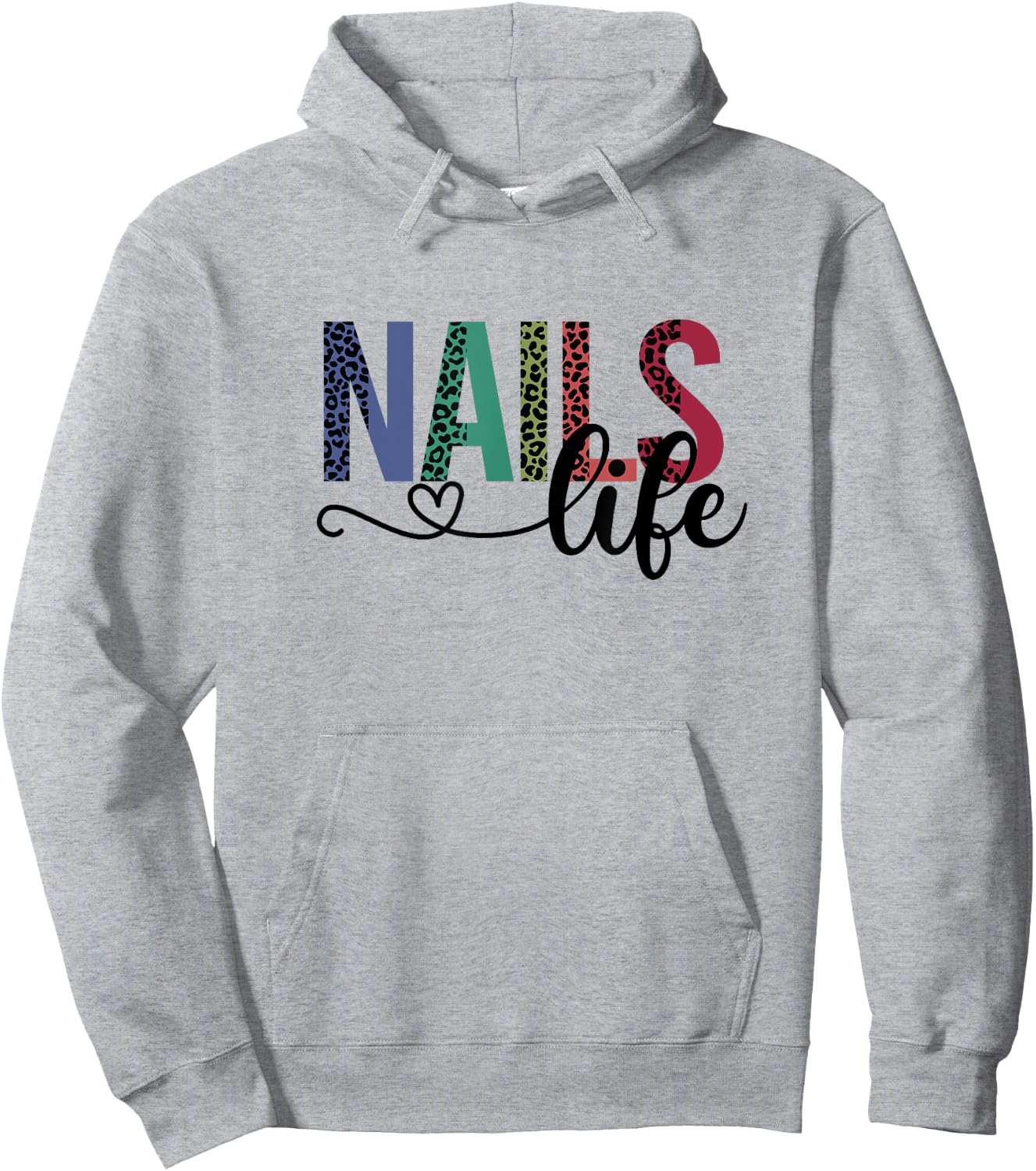 Nails Life Nail Technician Nail Tech Hoodie - Hoodie | Ash