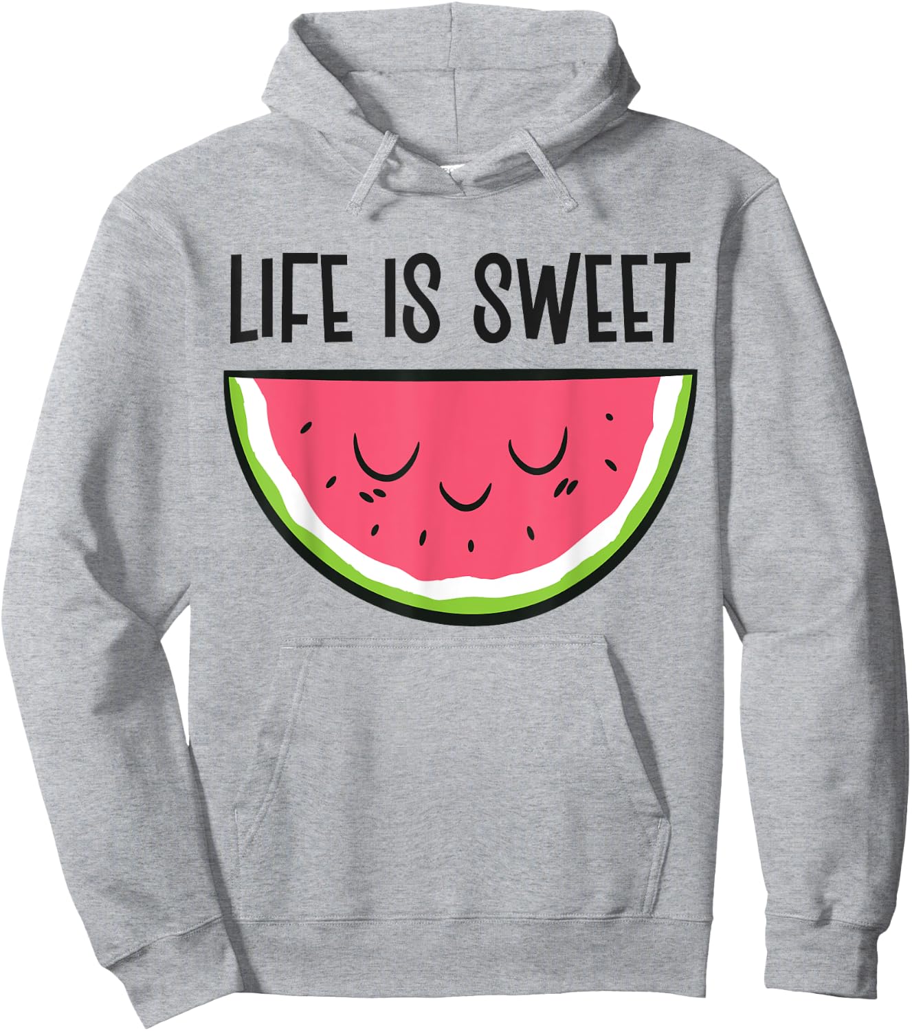 Watermelon Summer Fruit Life Is Sweet Hoodie - Hoodie | Ash