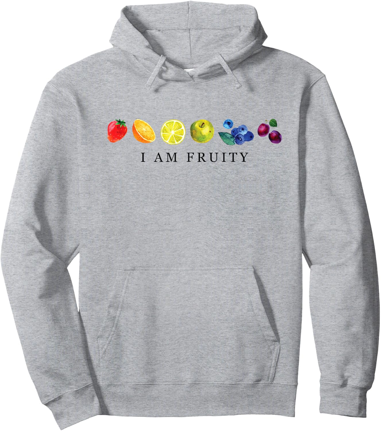 I Am Fruity LGBT Pride Flag Fruit Lover Hoodie - Hoodie | Ash