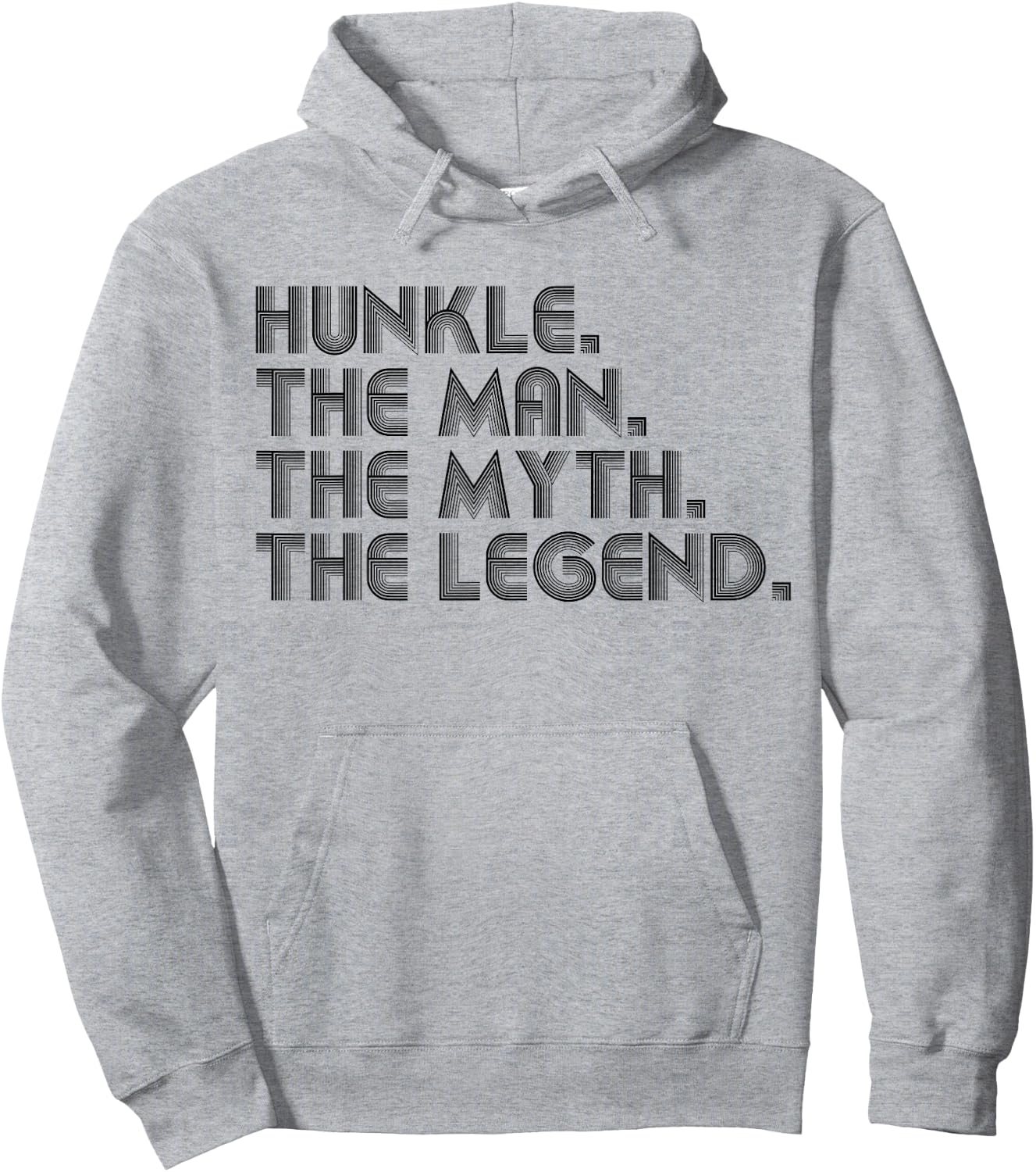 Hunkle The Man The Myth The Legend Funny Father's Day Hoodie - Hoodie | Ash