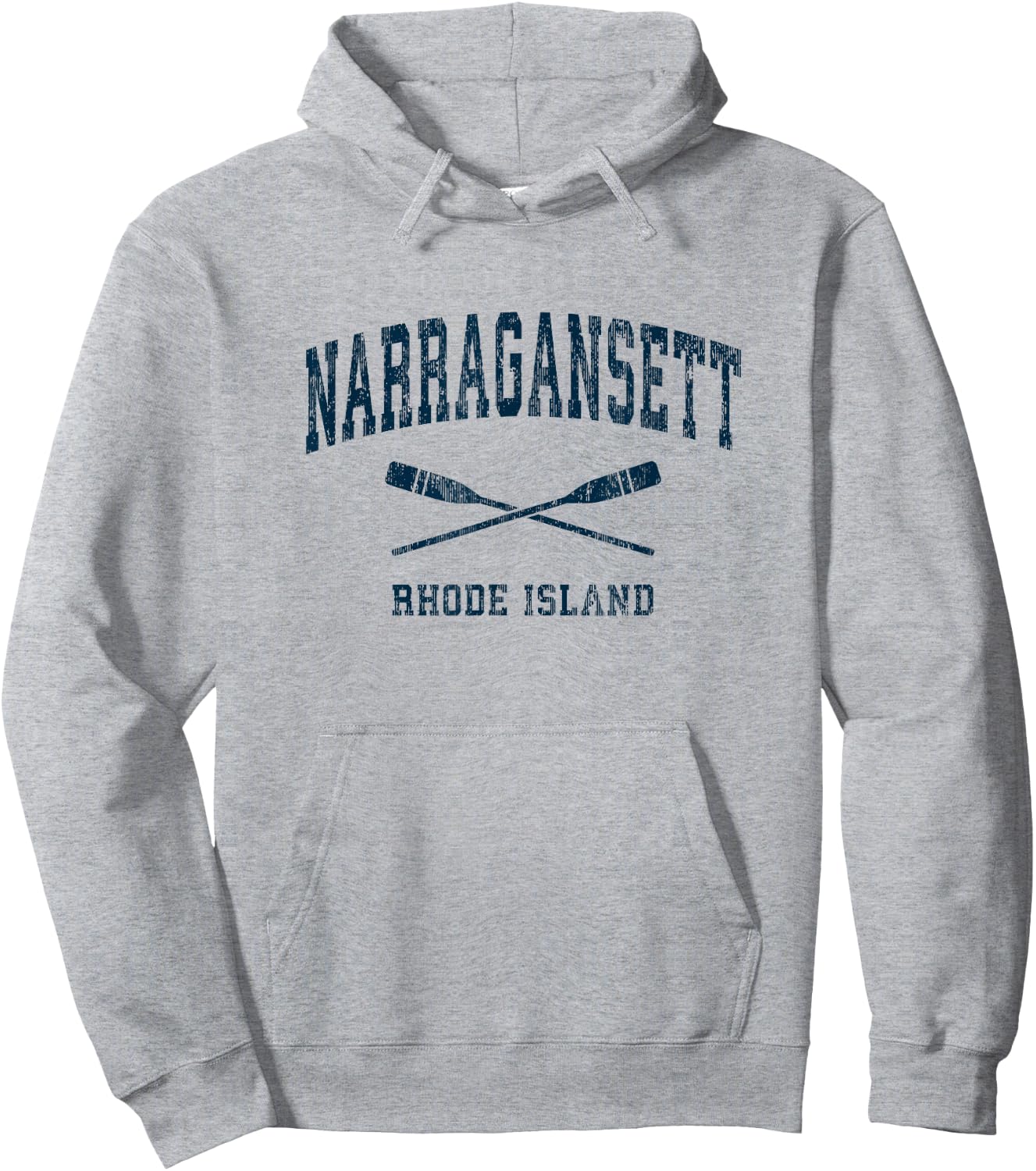 Narragansett Rhode Island Vintage Nautical Paddles Sports Oa Hoodie - Hoodie | Ash