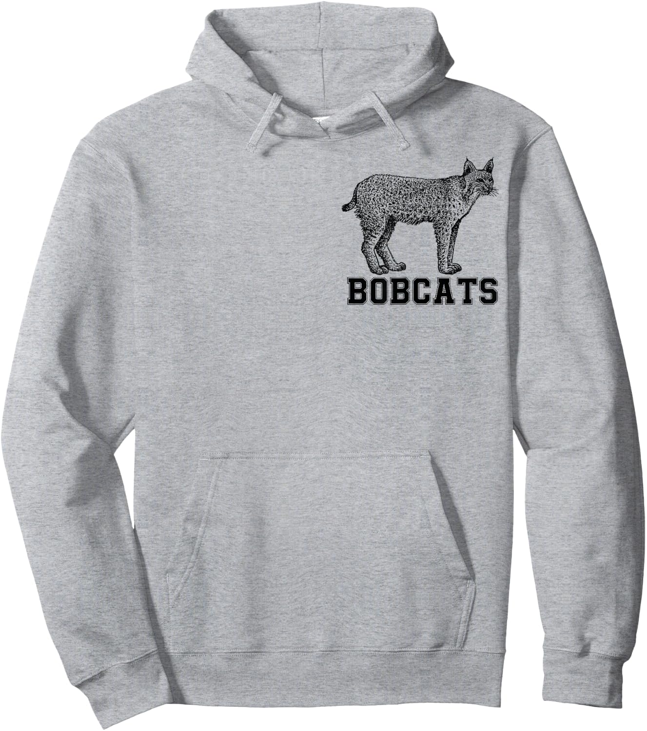 cute Wildlife Bobcat Shirt Sprit Animal Youth Toddler Girls Hoodie - Hoodie | Ash