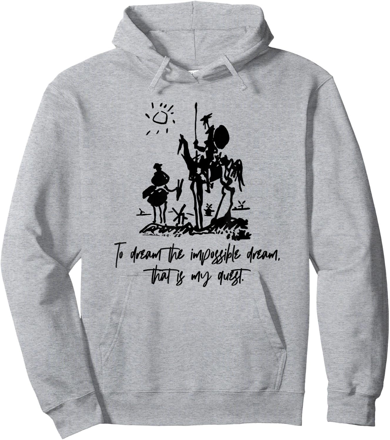 Don Quixote To Dream Impossible That Is My Quest Hoodie - Hoodie | Ash