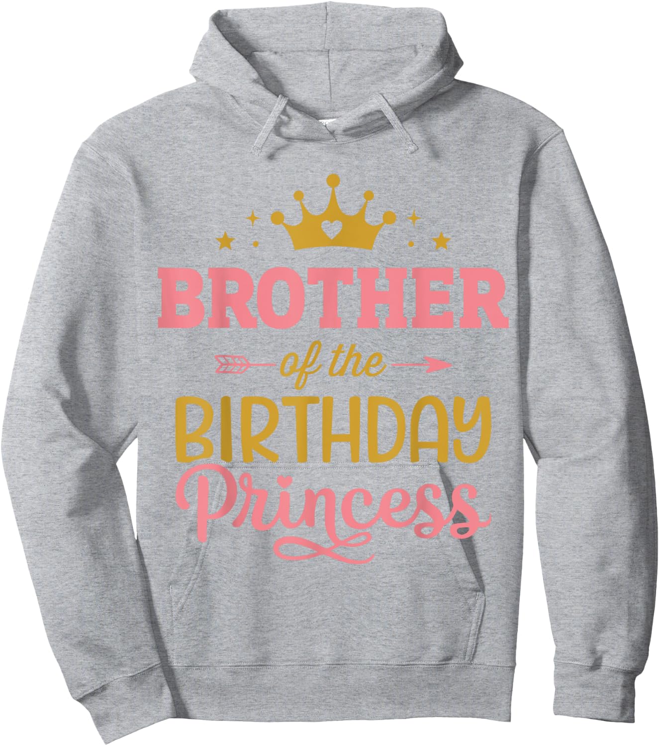 Brother of the birthday princess girl matching family party Hoodie - Hoodie | Ash