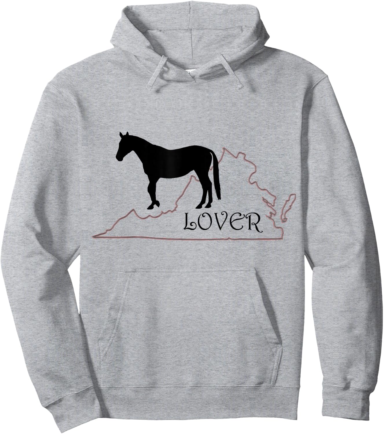 Horse Lover Gifts: Virginia is for Horse Lovers T shirt Hoodie - Hoodie | Ash