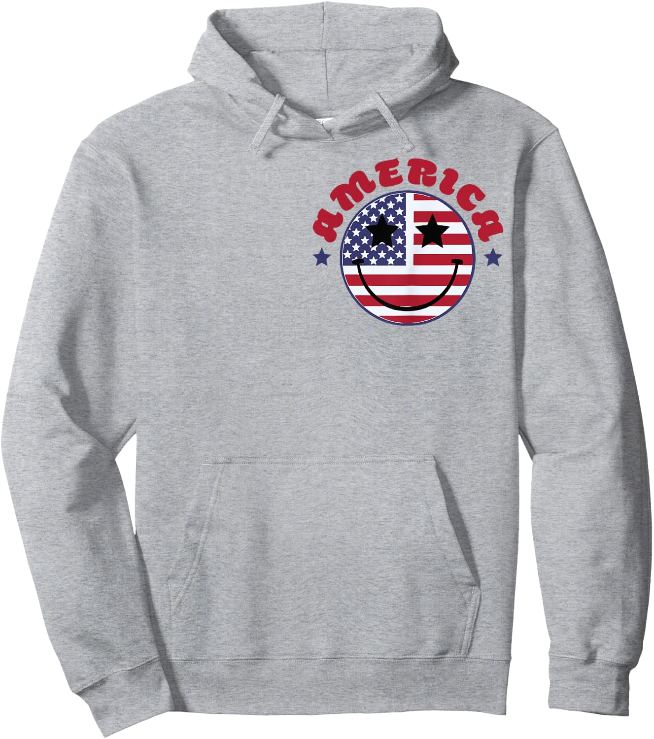 (2sided Front+Back) Land of the free because of the brave Hoodie - Hoodie | Ash