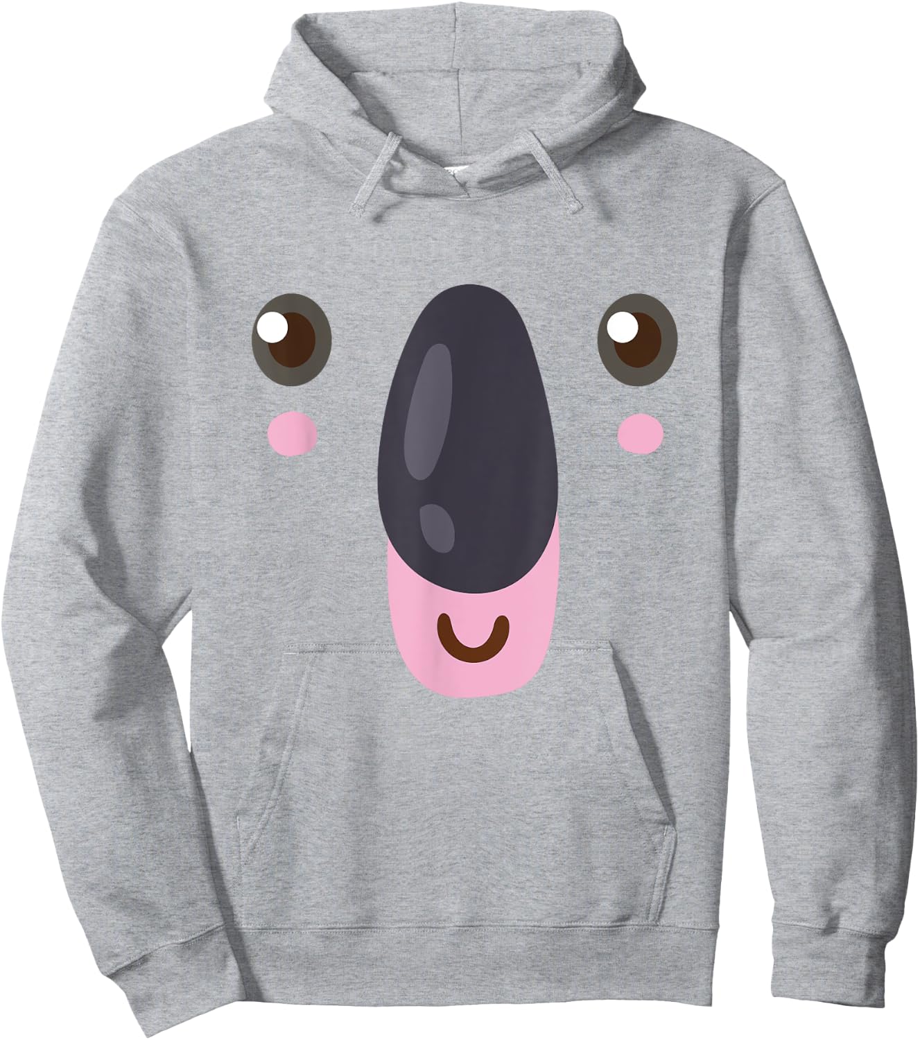 Halloween Koala Face Costume Hoodie - Hoodie | Ash