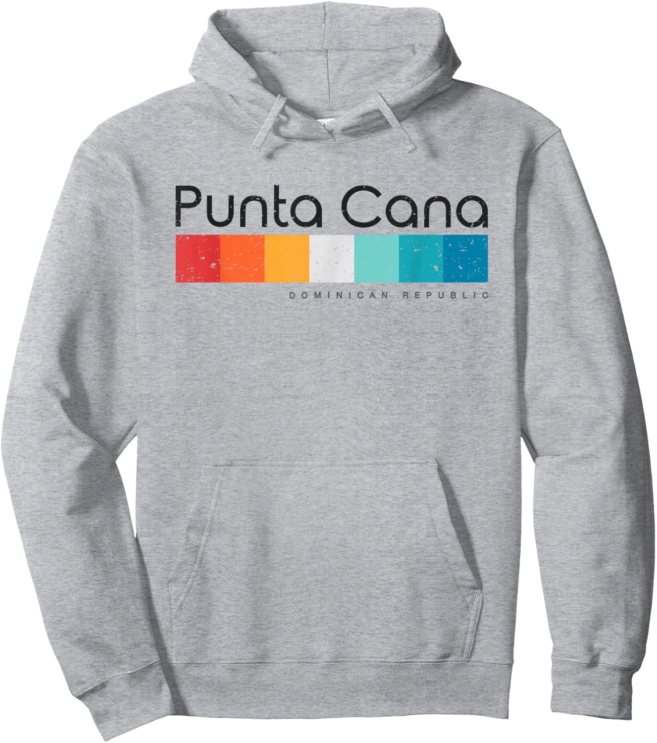 Vintage Punta Cana Dominican Republic Retro Design Hoodie - Hoodie | Ash