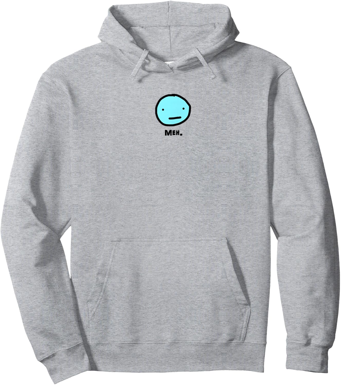 Funny Meh Hoodie - Hoodie | Ash