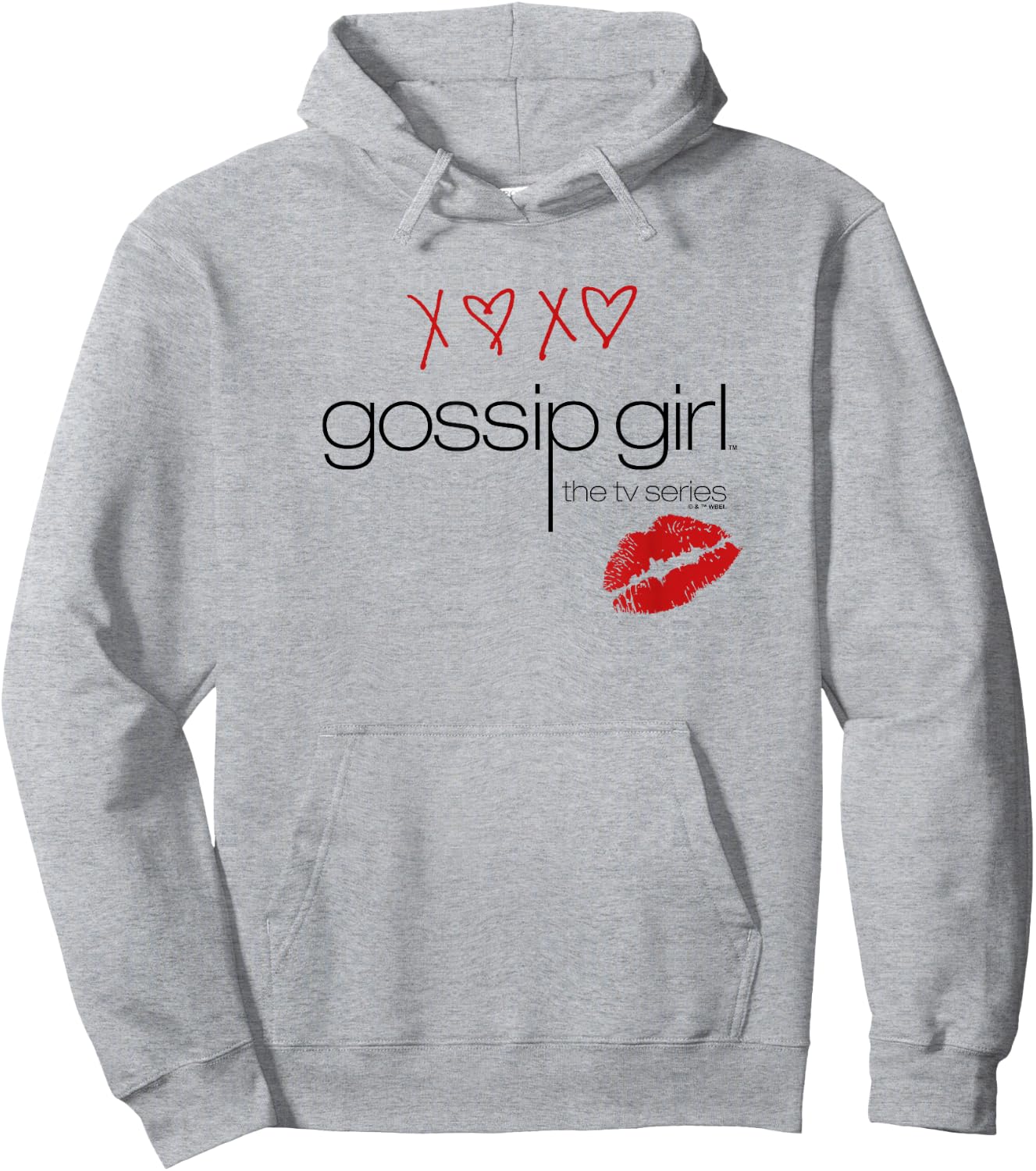 Gossip Girl Classic Logo Valentine's Day Hoodie - Hoodie | Ash