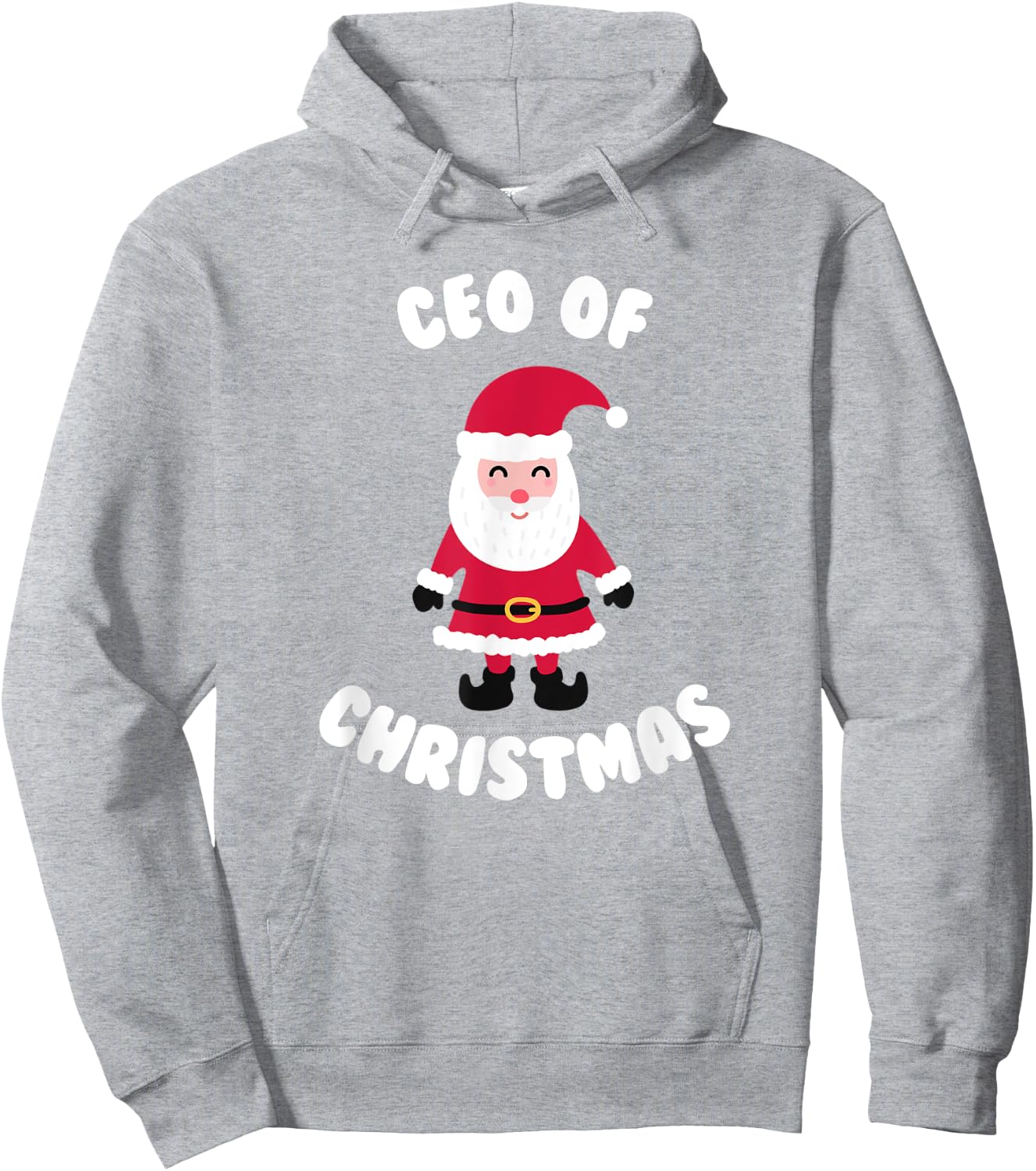 CEO Of Christmas Santa Claus Holiday Morning Pajamas Gift Hoodie - Hoodie | Ash