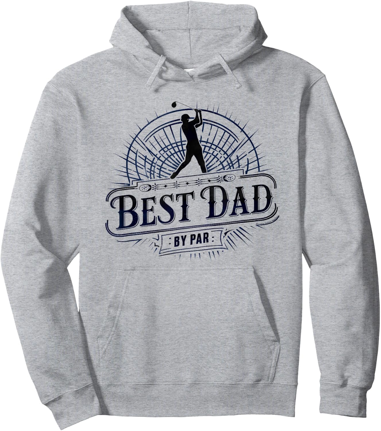 Cool Golf for Dad Best Dad By Par Father's Day Golf Hoodie - Hoodie | Ash