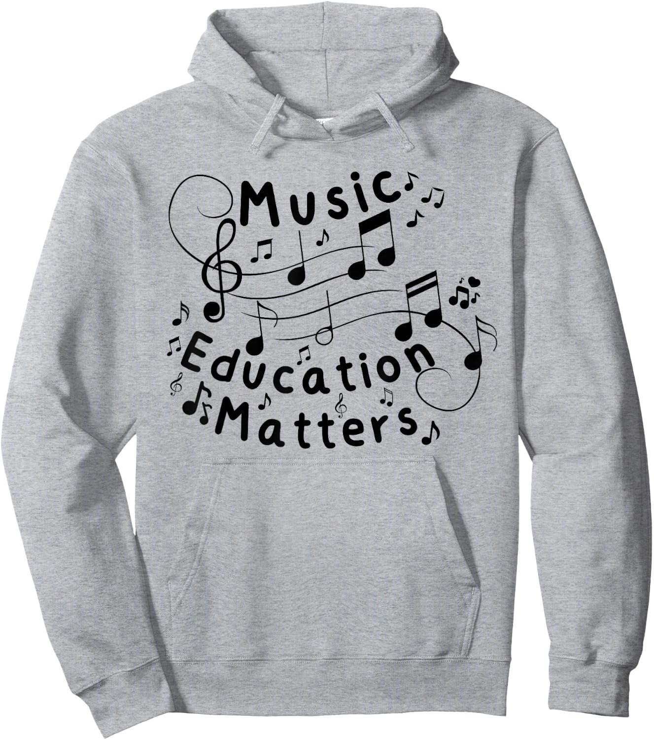 Music Education Matters Funny Back To School Music Teacher Hoodie - Hoodie | Ash