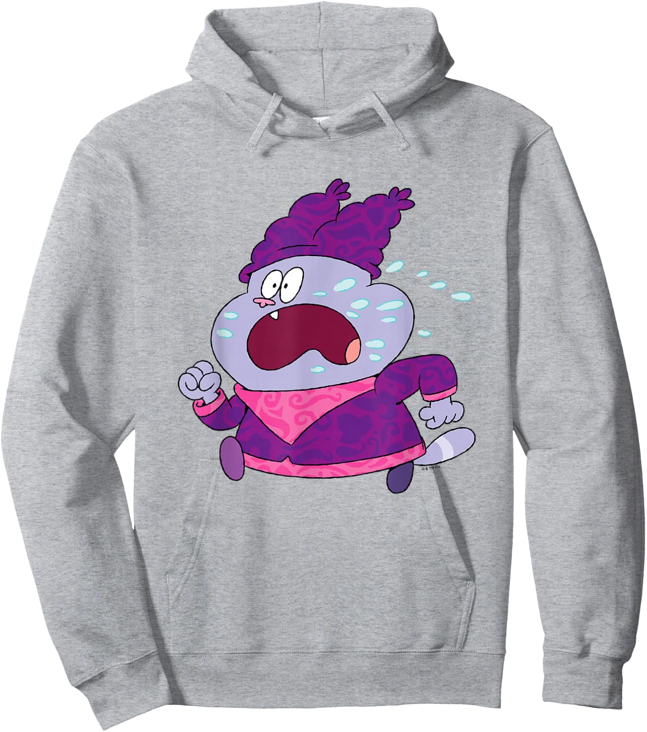 Chowder Valentine's Day Sweating & Running Away From Panini Hoodie - Hoodie | Ash