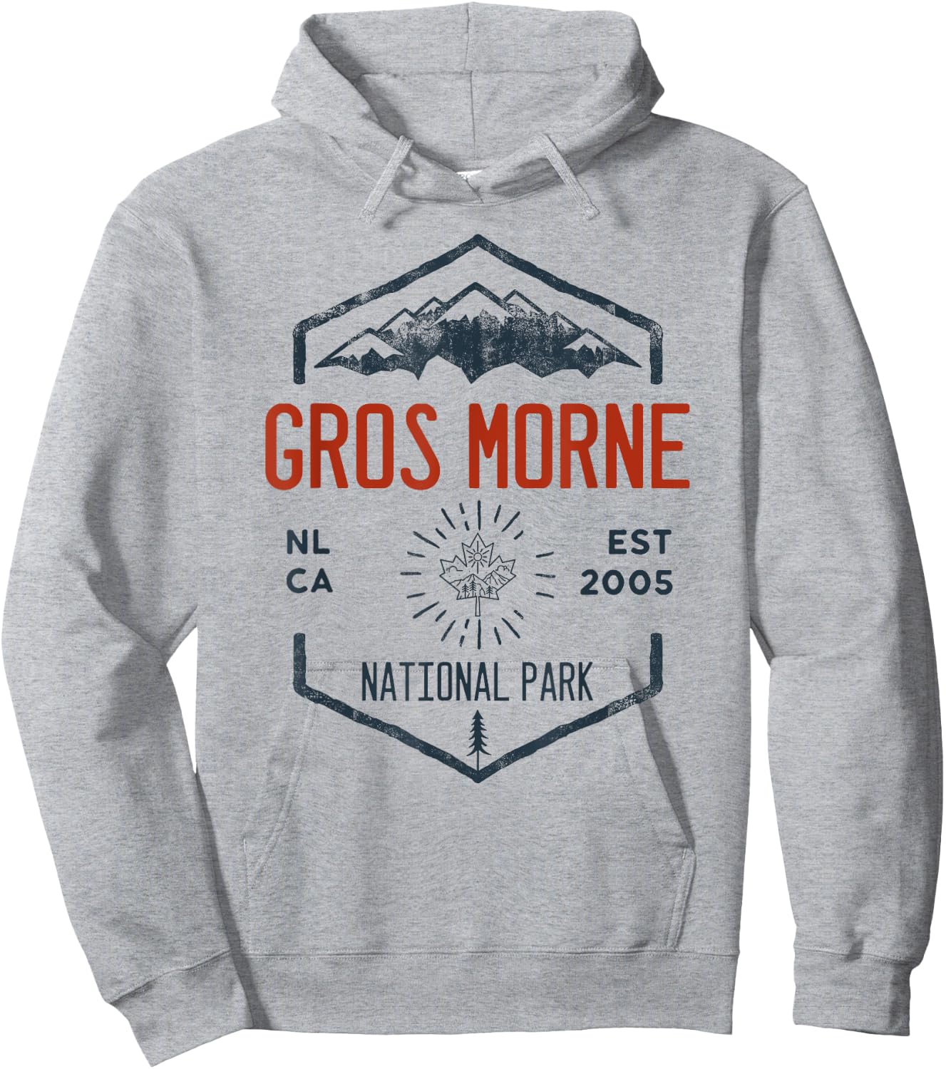 Gros Morne National Park Canada Vintage Hoodie - Hoodie | Ash
