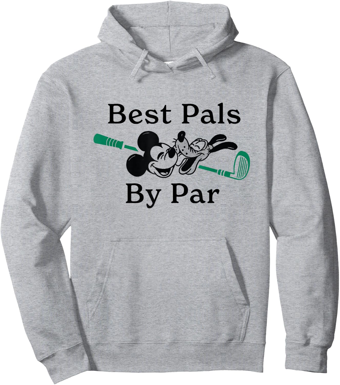 Disney Mickey And Friends Best Pals By Par Mickey Pluto Logo Hoodie - Hoodie | Ash