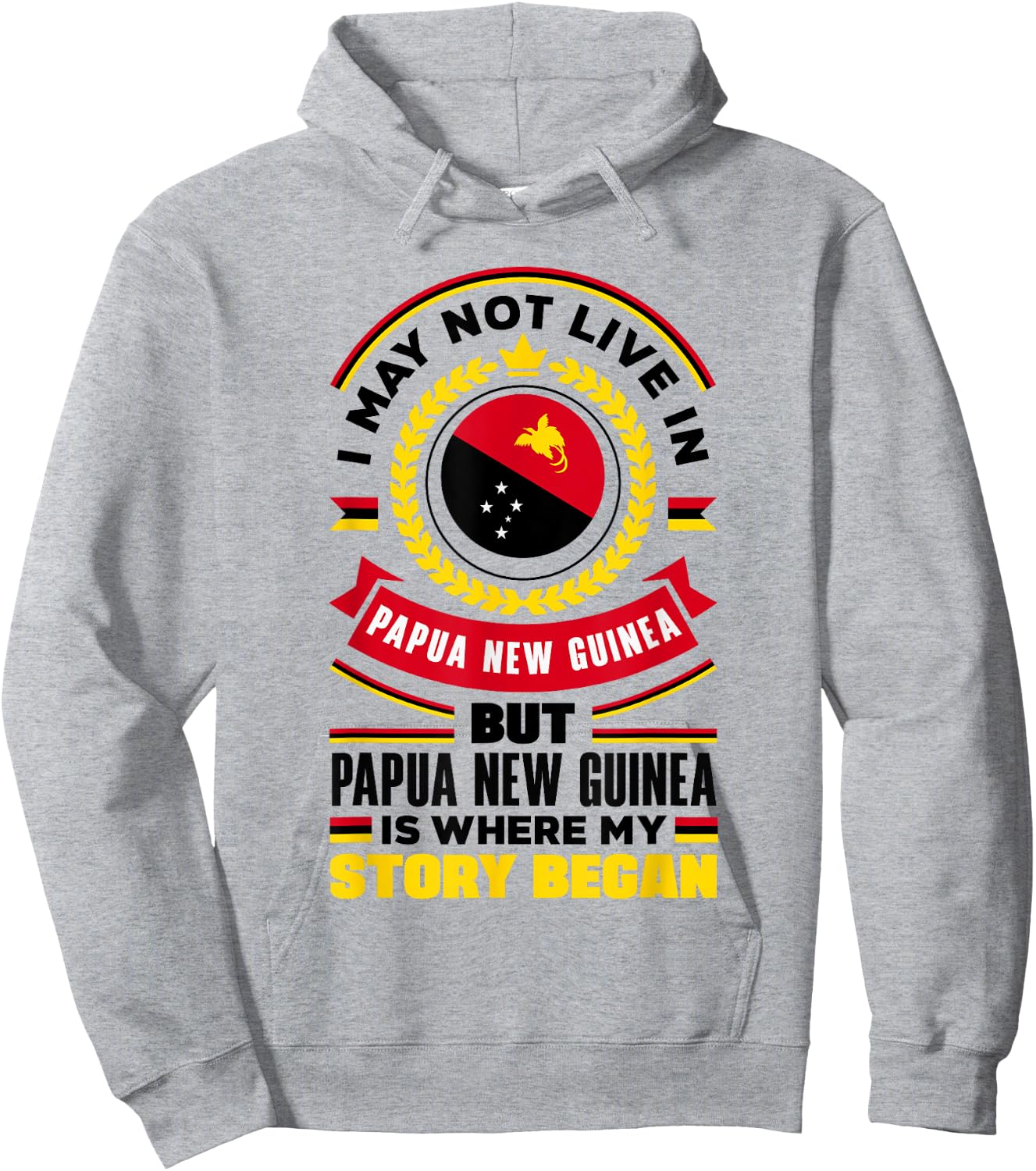 Papua New Guinean Papua New Guinea Flag Quote Hoodie - Hoodie | Ash