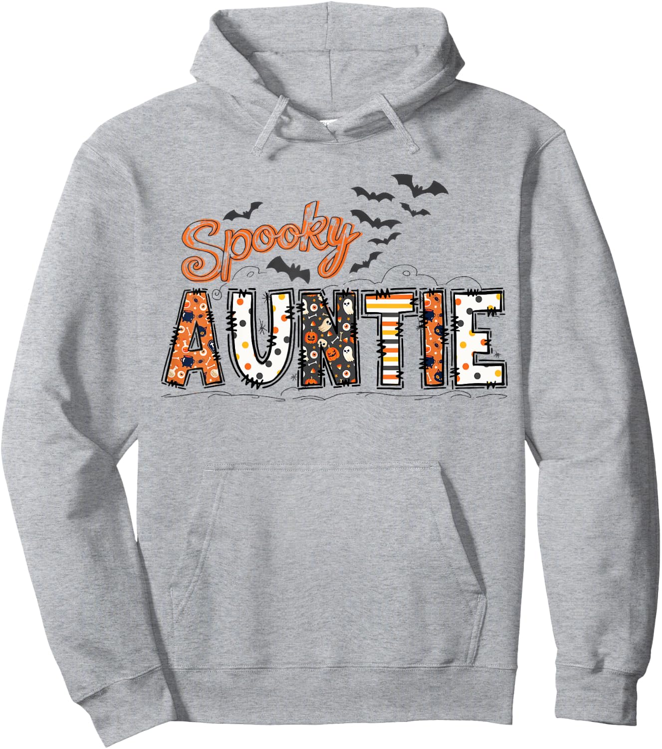 Spooky Auntie Halloween Auntie Life Family Matching Hoodie - Hoodie | Ash