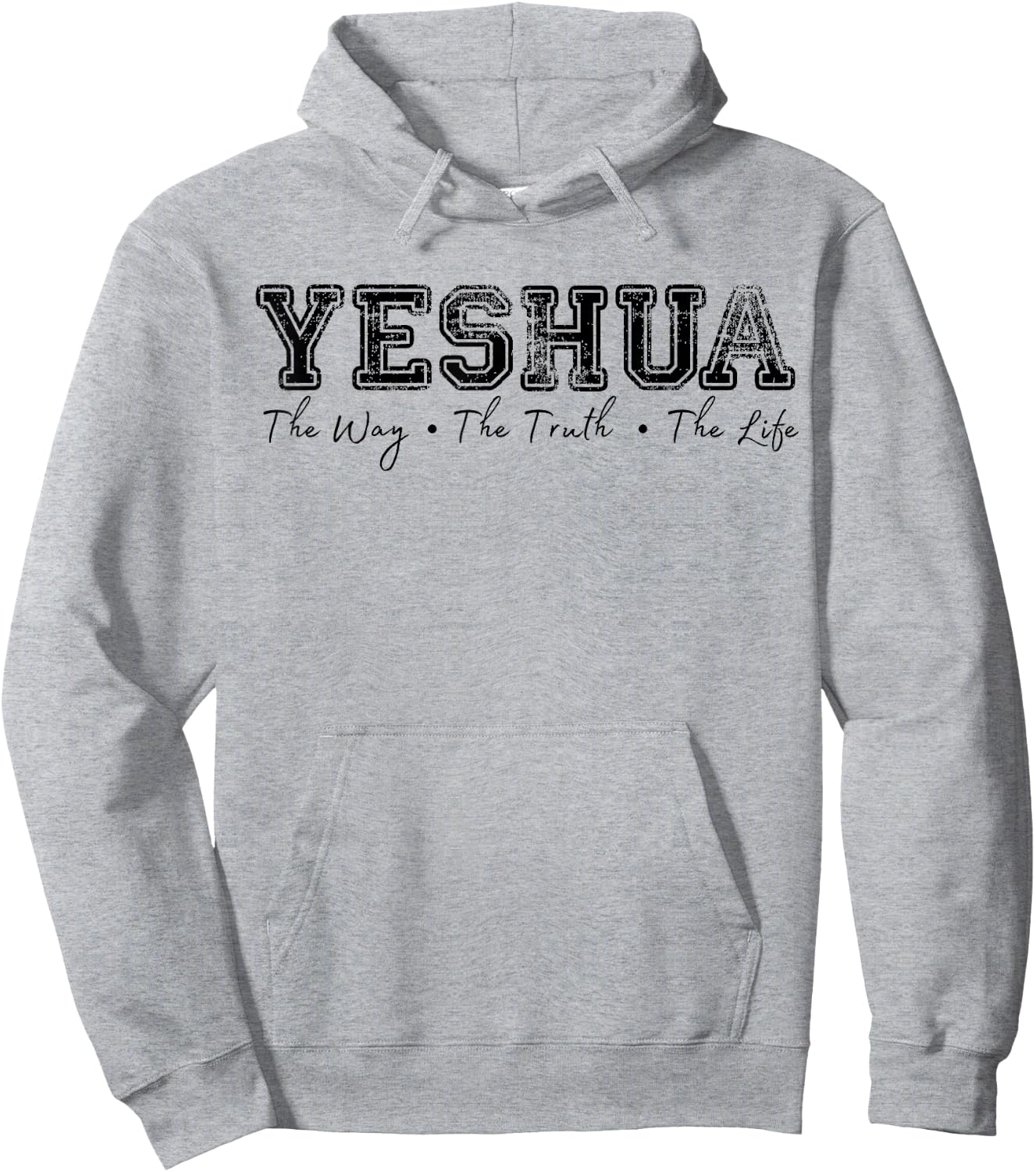 Yeshua , Christian, Aesthetic Christian, Jesus Apparel Hoodie - Hoodie | Ash